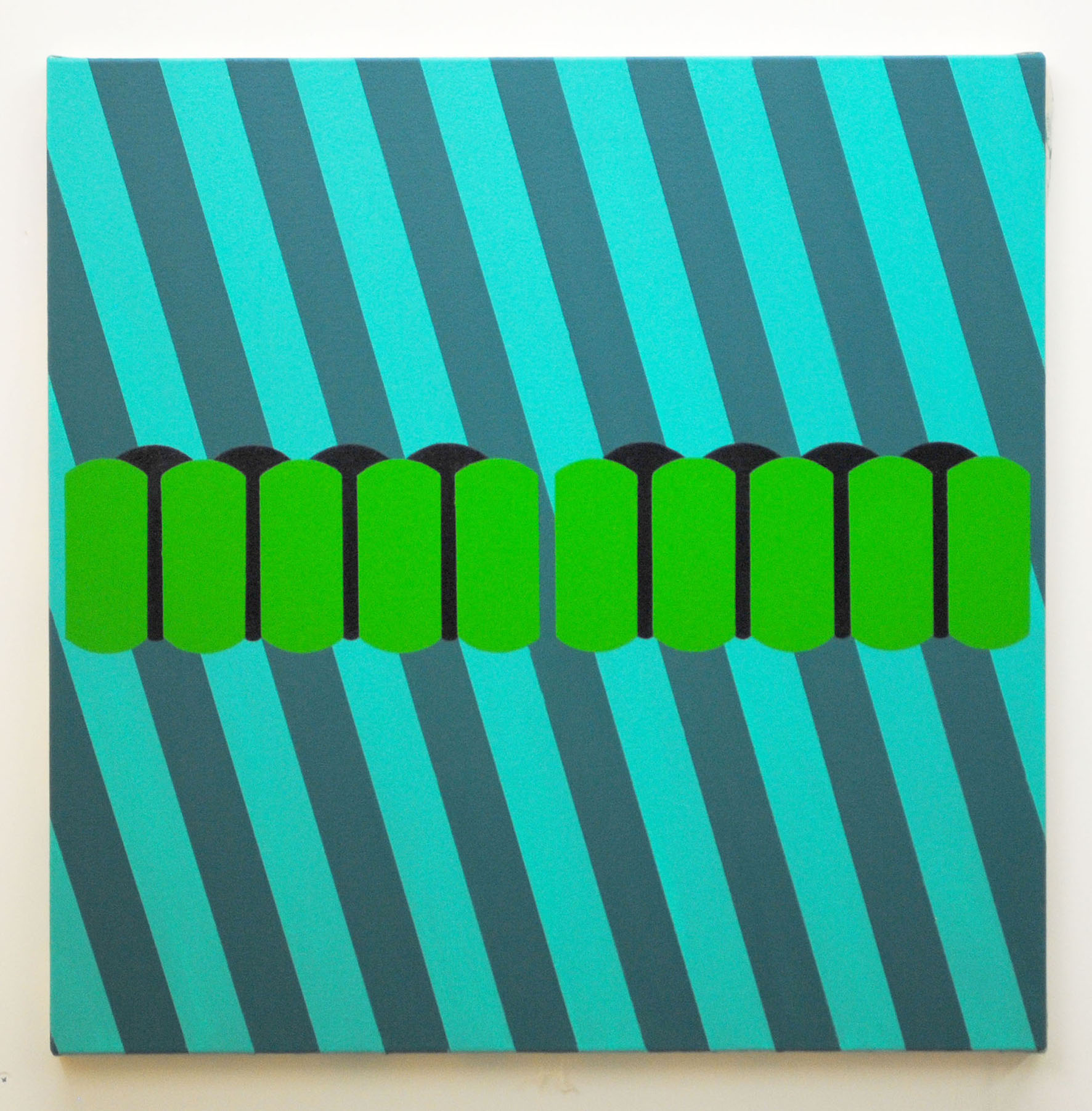 Legio XIII oil and acrylic on canvas 61cm x 61cm 2018