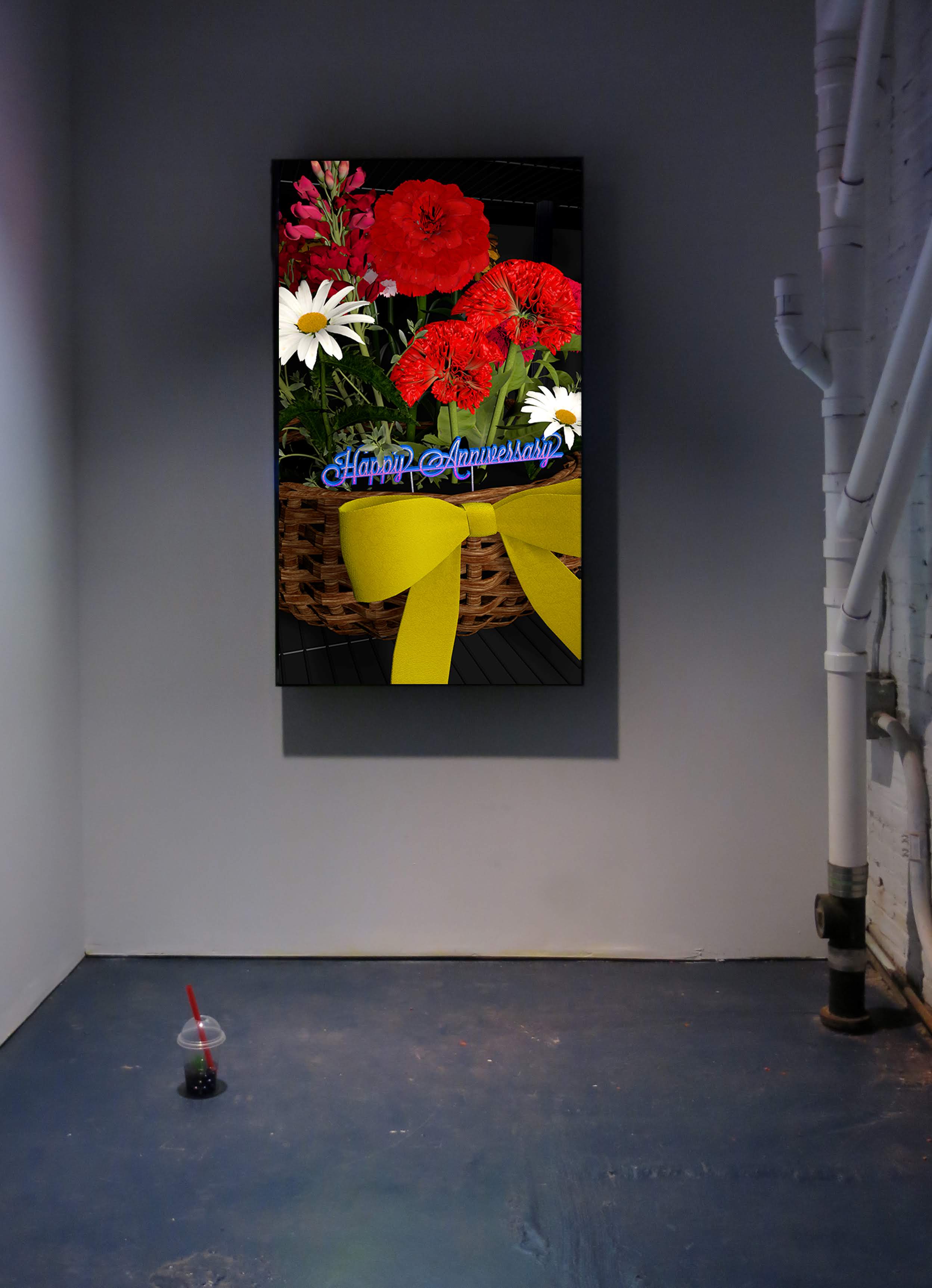 Gregory Kalliche, Filter Gallery. Portrait oriented HD video with sound, 2015