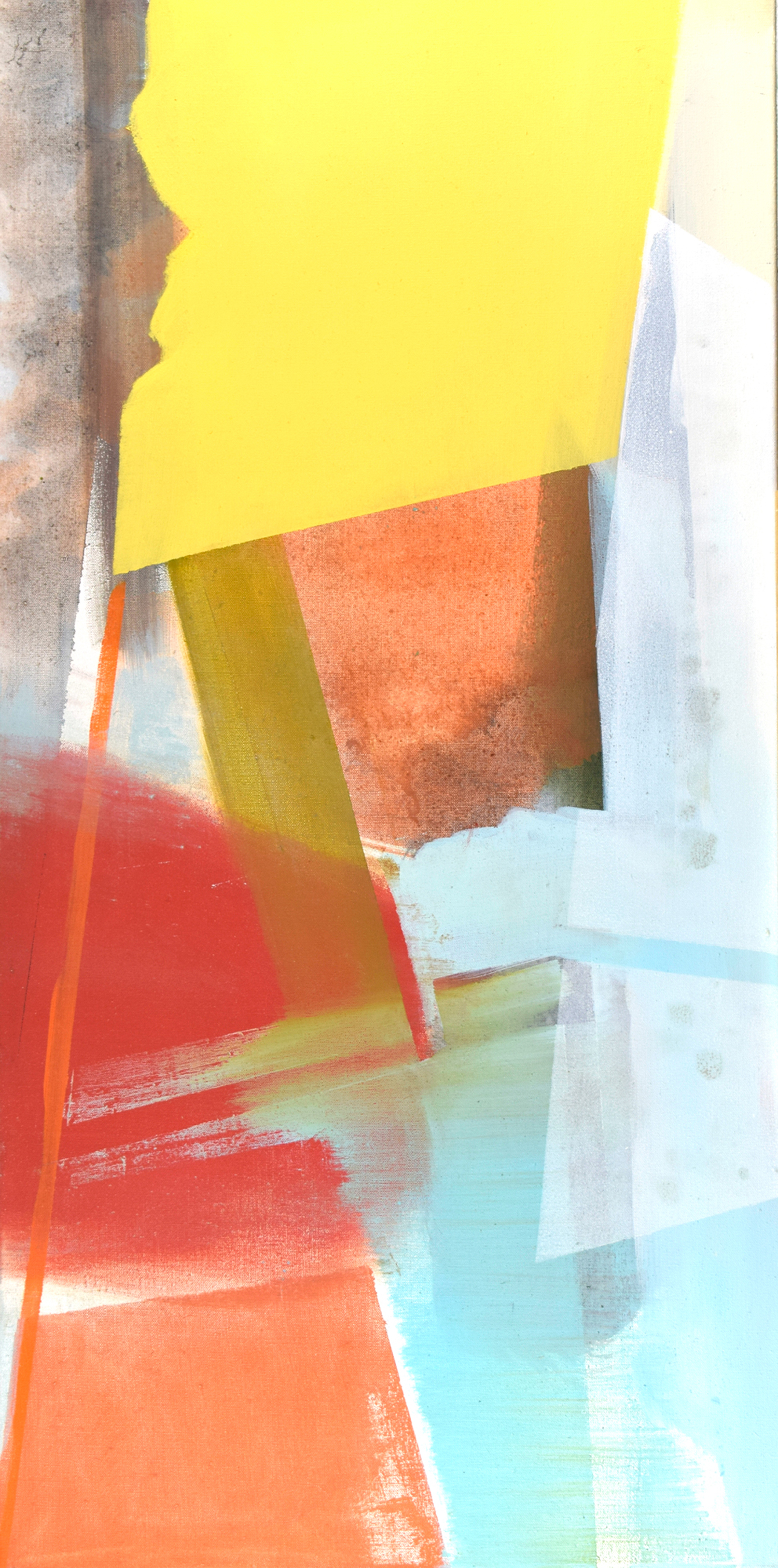 seven-days V, 2022, Pigmente und Acryl auf Leinwand, 120 x 60 cm