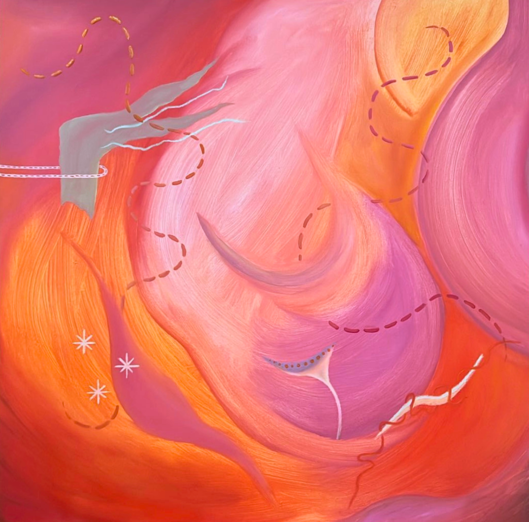 Apsara, 2023, oil on canvas