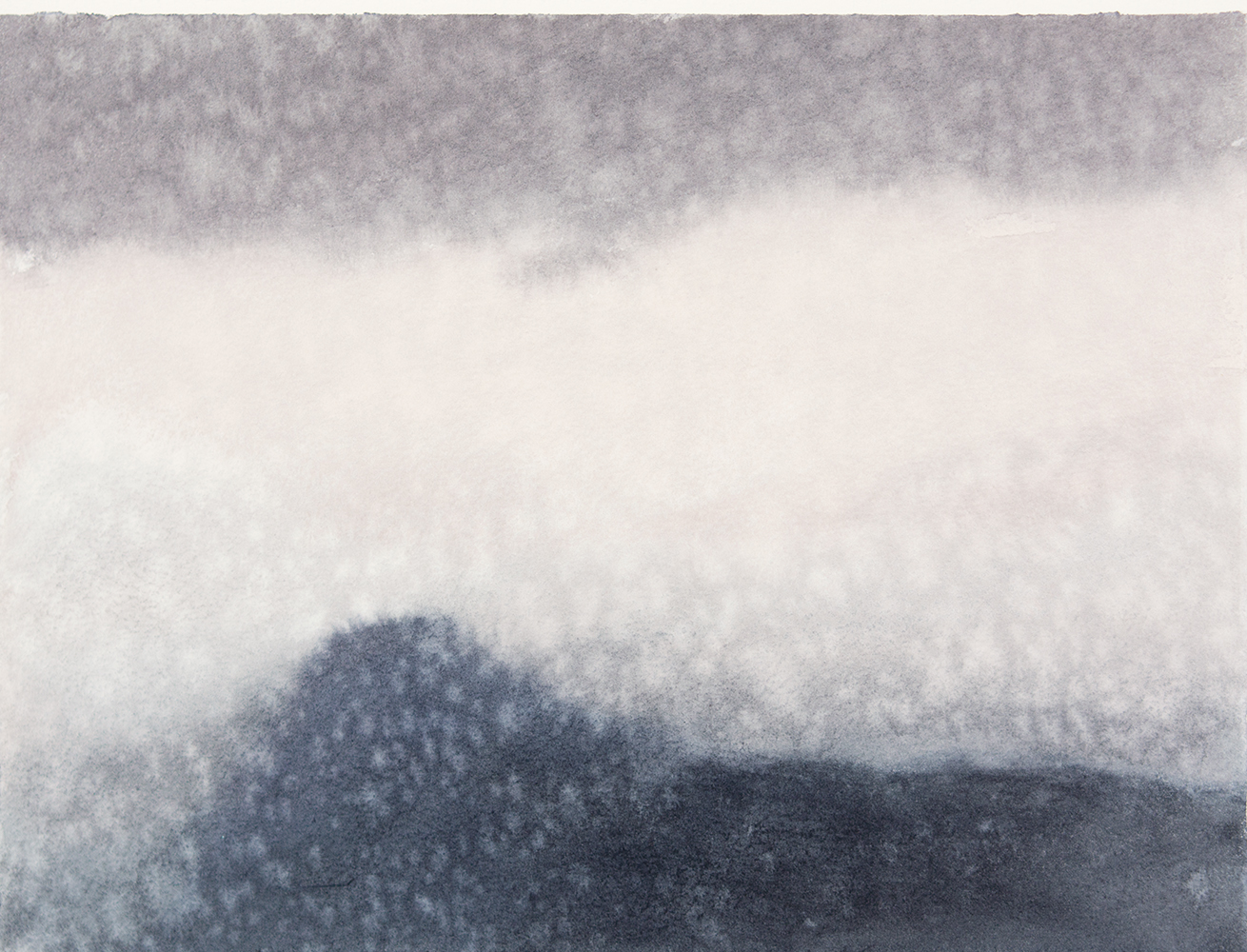 Couchant, nuage, pluieaquarelle sur papier18 x 24 cm, 2022  