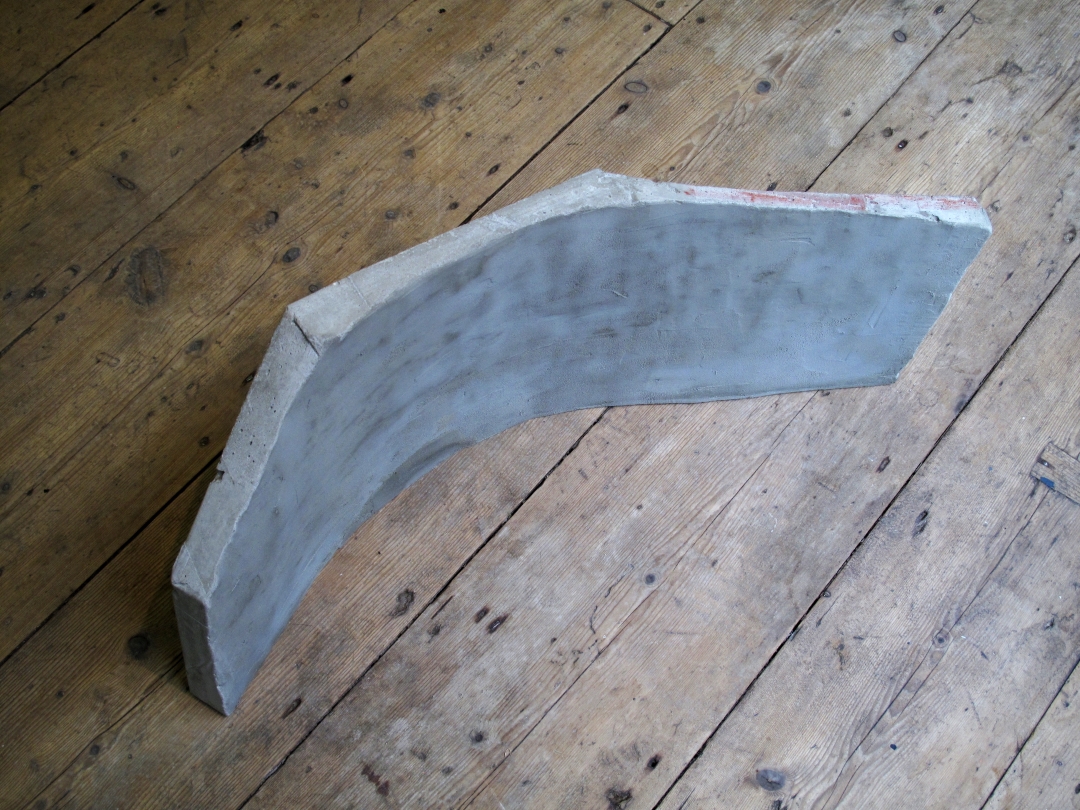 Pan (2017) Concrete, Wood, Glass and Chalk