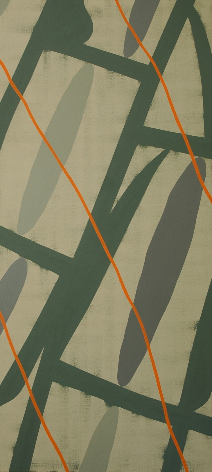 Untitled 2010, acrylic and alkyd on canvas, 220 x 100 cm