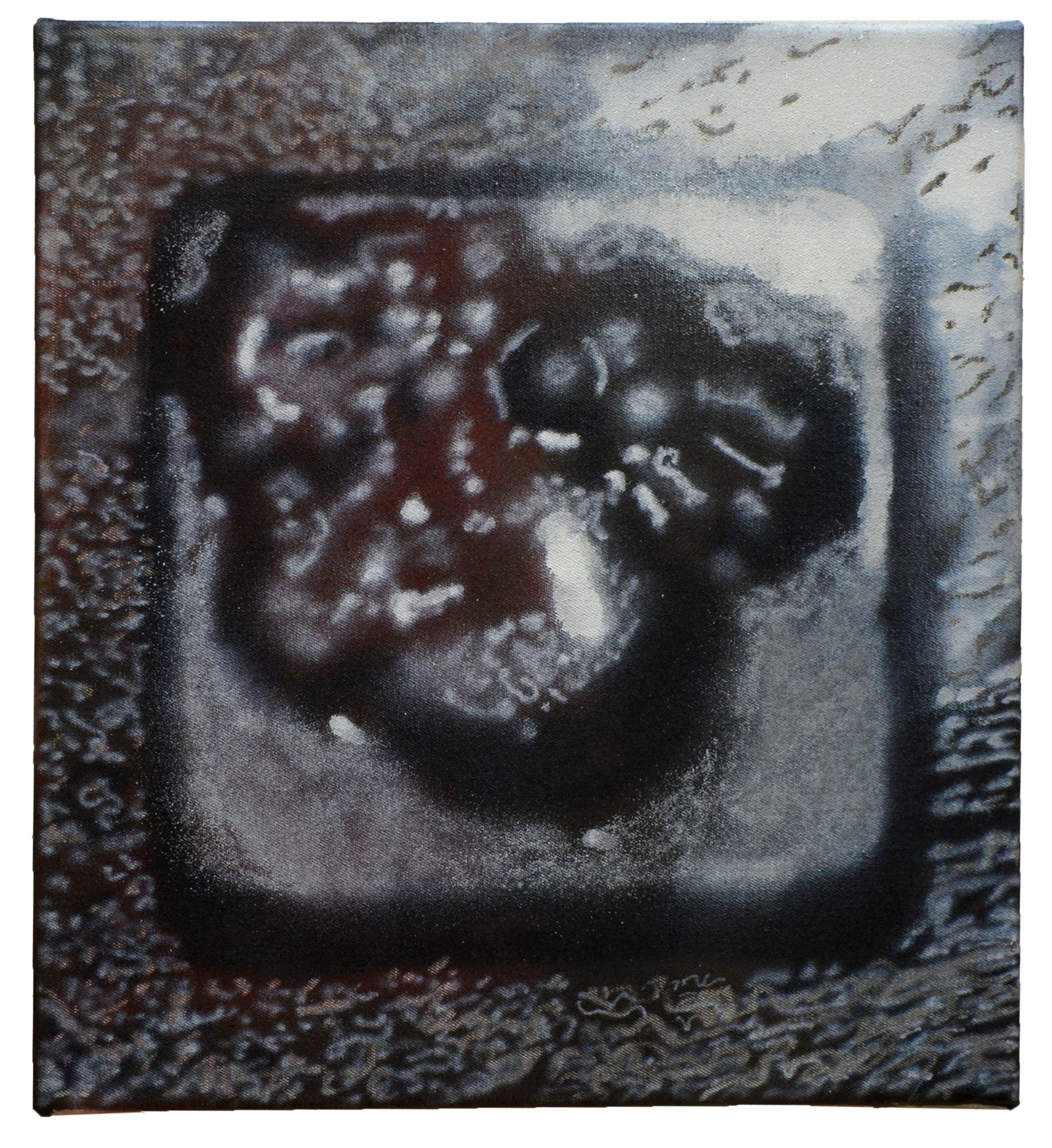 blackberry, acrylic on canvas, 32 x 28,5 cm, 2020