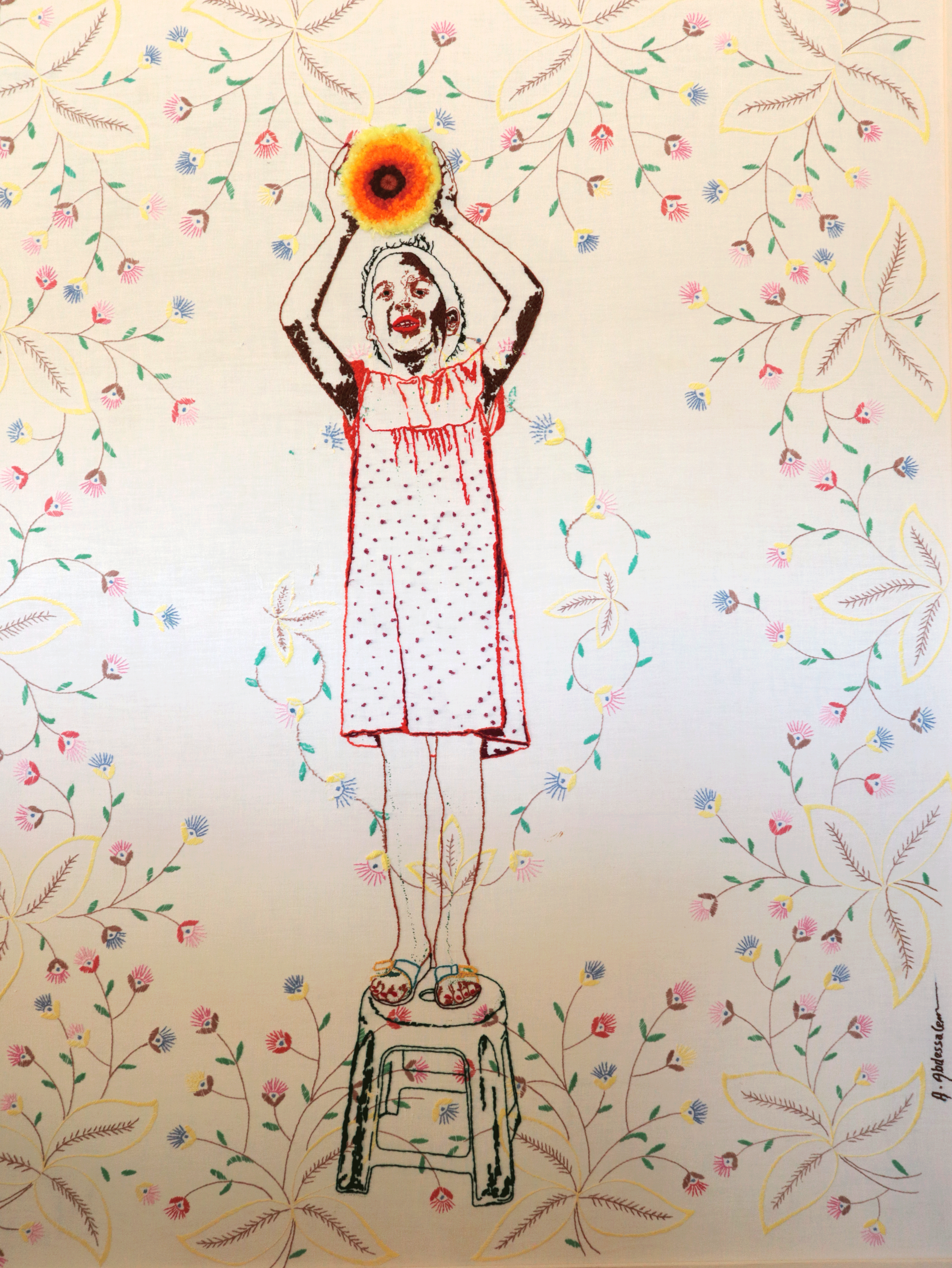 The Hand and the Sun, 160x125cm, 2021