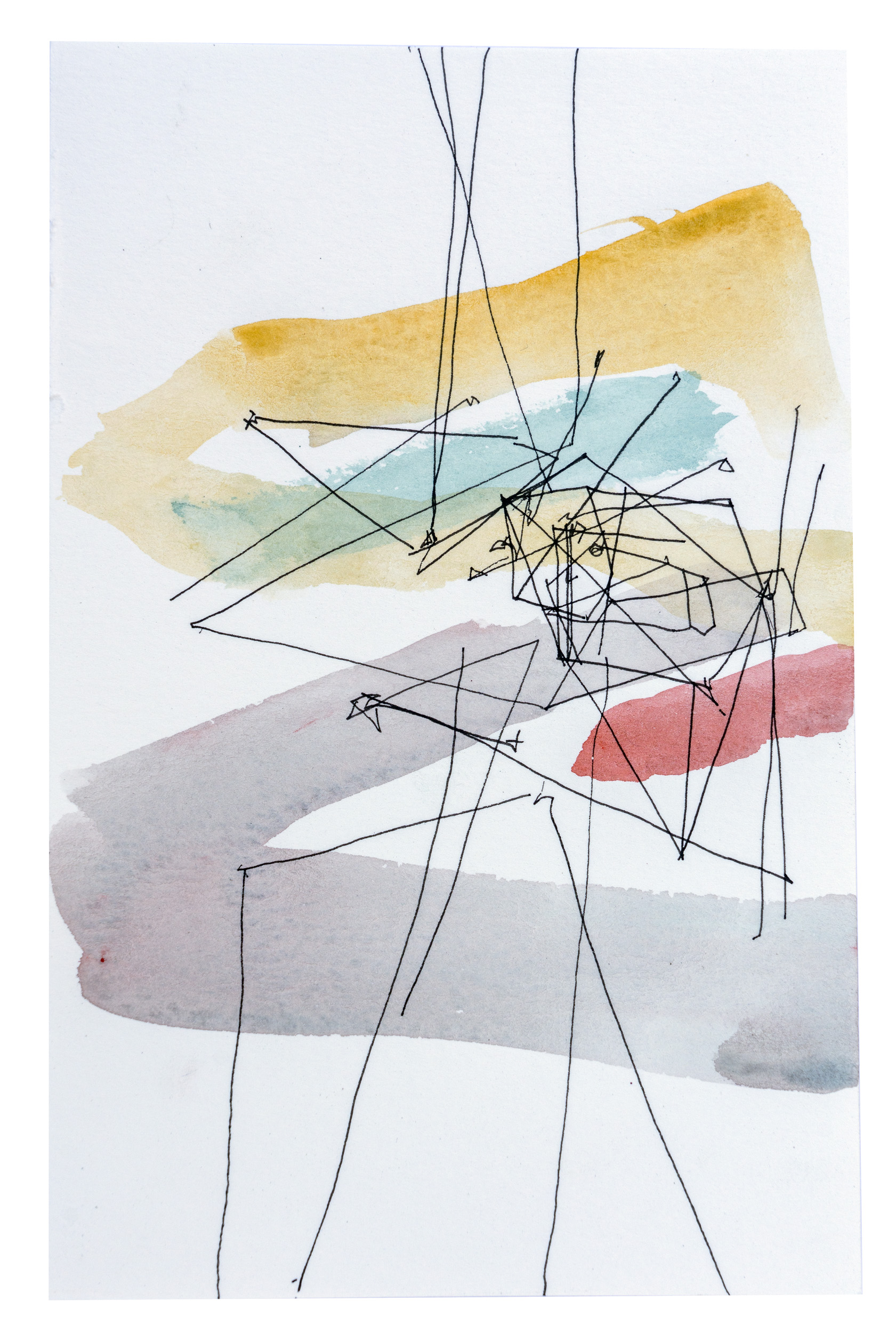 2. 2022, watercolor and ink on paper 8.5 x 5.5 inches