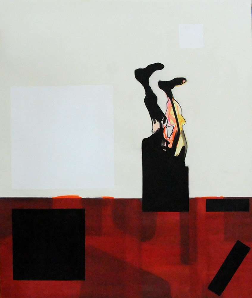 fall. watercolor + gouache on arches. 38 x 32 inches