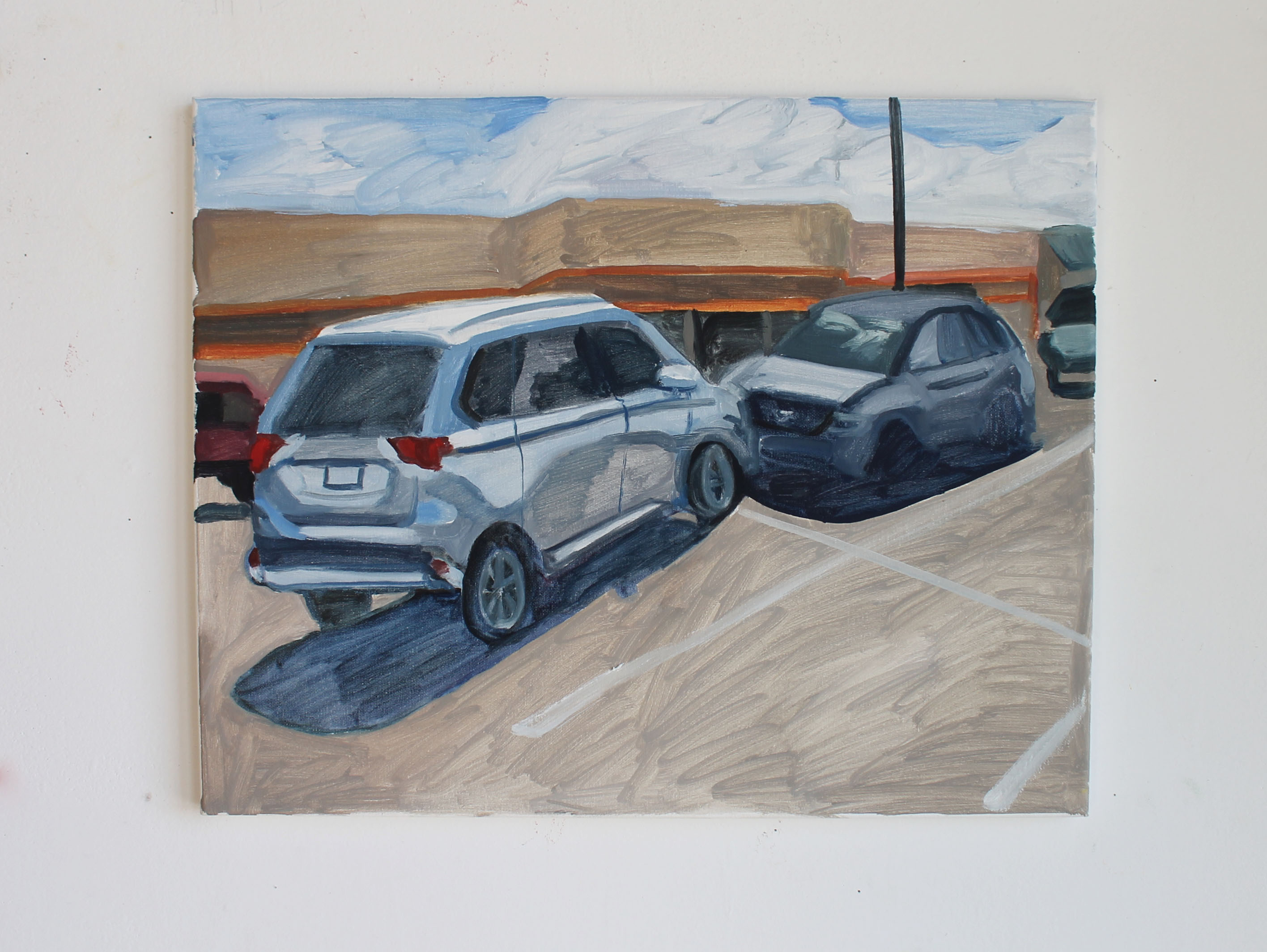 home depot parking lot / oil on canvas / 2019