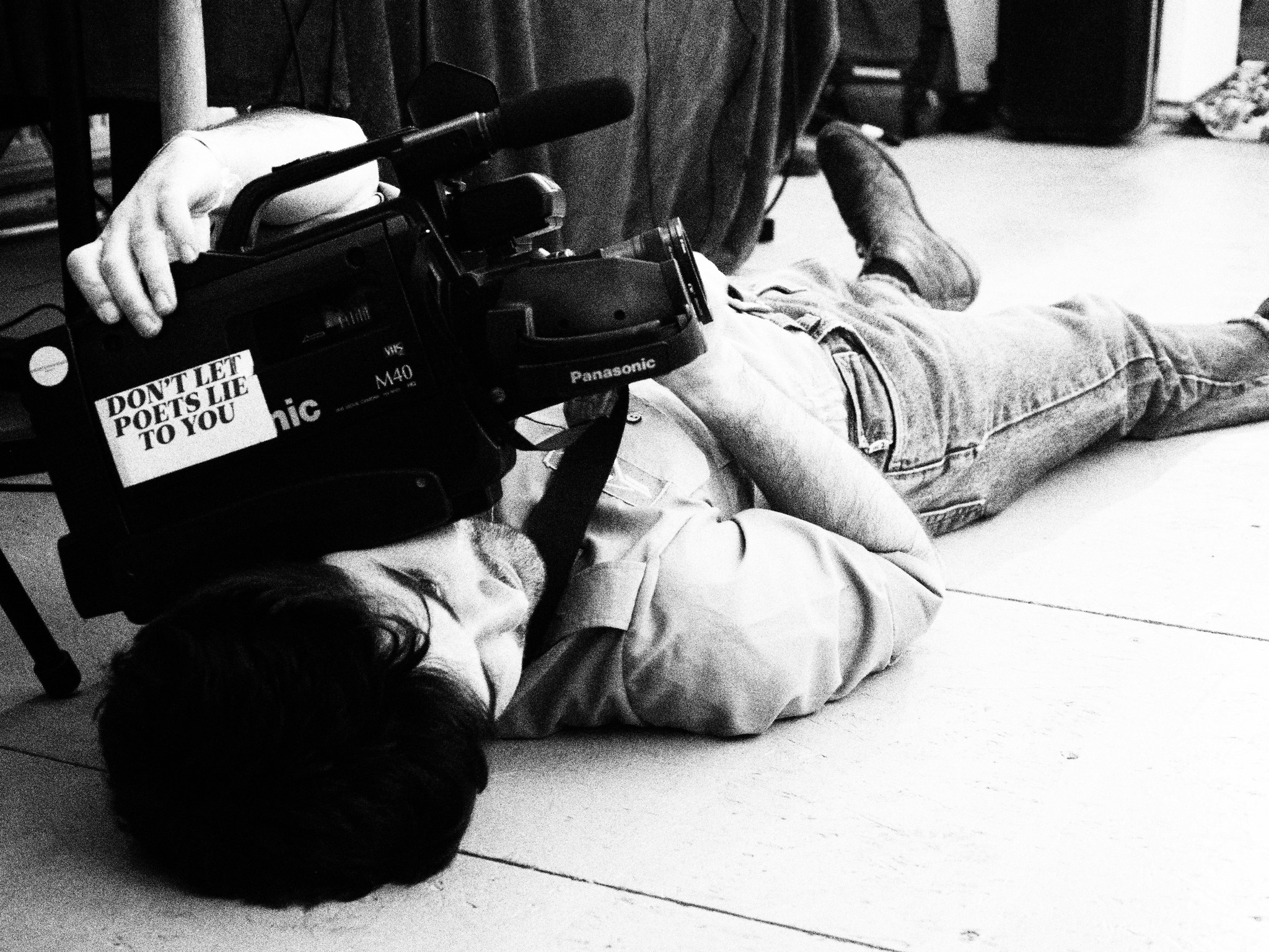 Tyko Say filming with his VHS Camera at OBJECT:PARADISE : Momentument