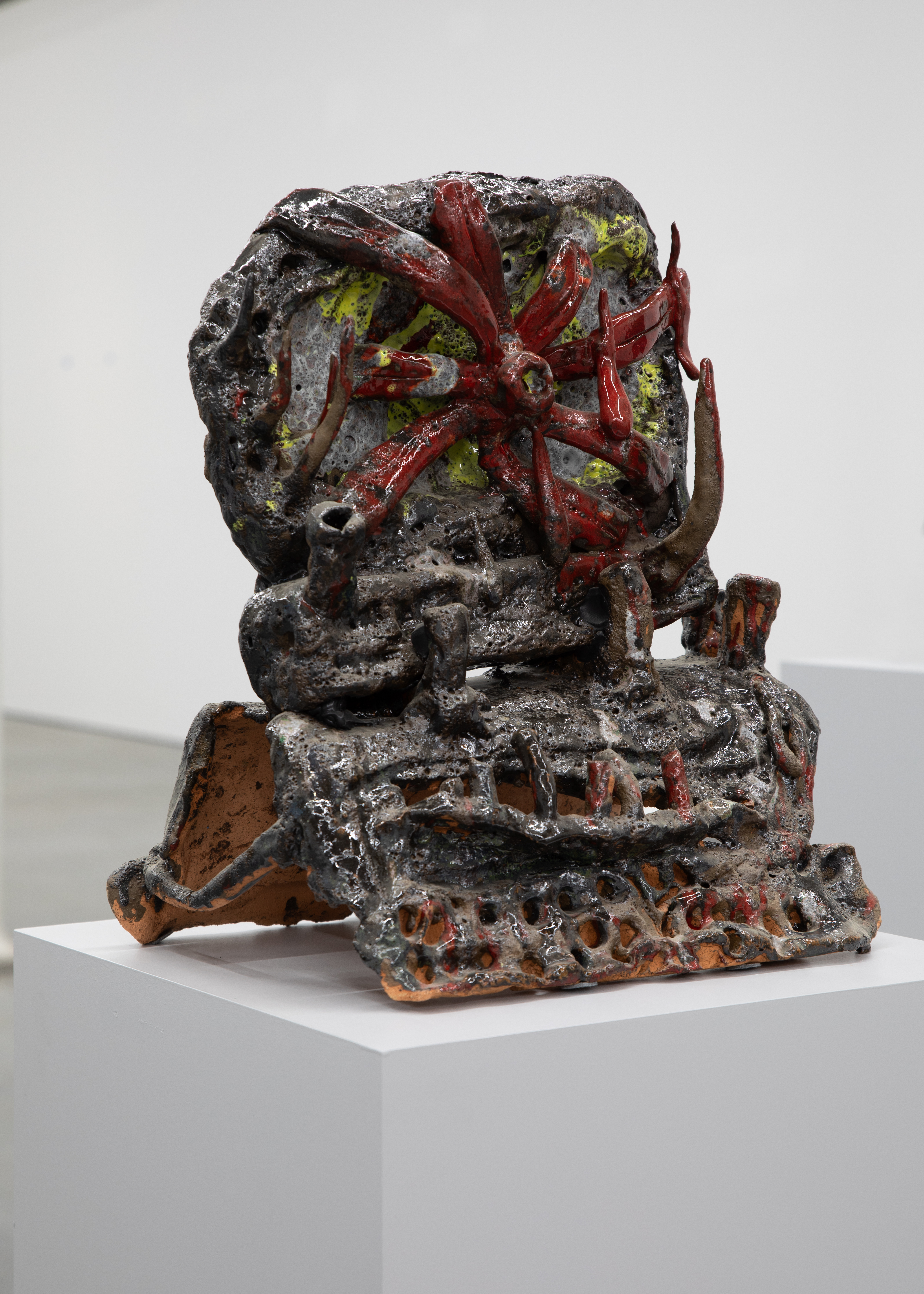 Tom Volkaert: 'A Beautiful Flower From the Pfos Rich Lands of Antwerp', 2021. Glazed ceramics, 52 x 43 x 33 cm