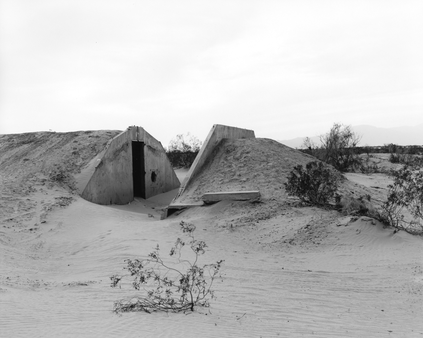 Abandoned Navy bunker at test site. Silver Gelatin Fiber Print 2016