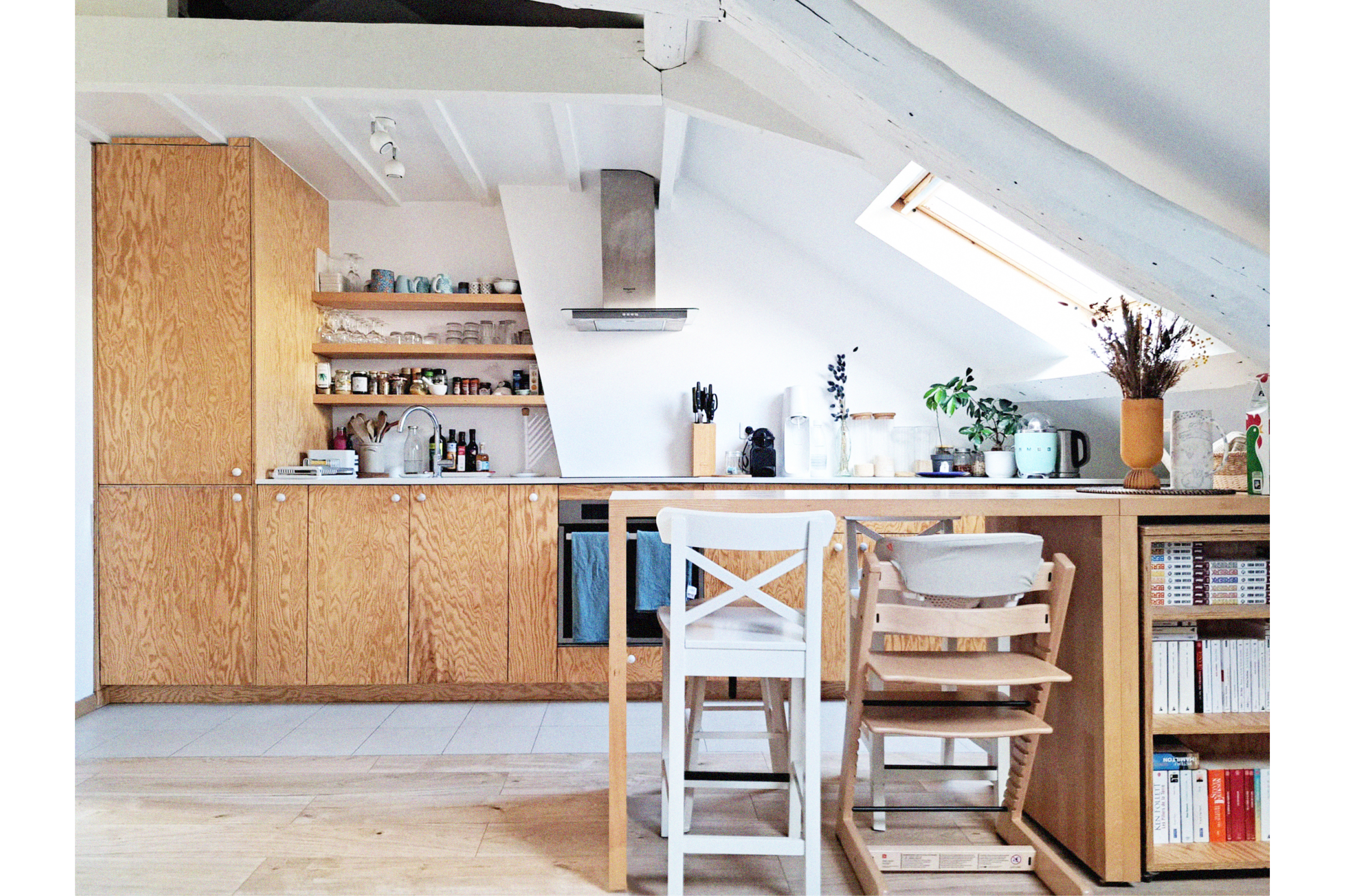 Keller, aménagement d'un appartement sous combles, Paris (75011) - 2023 - livré