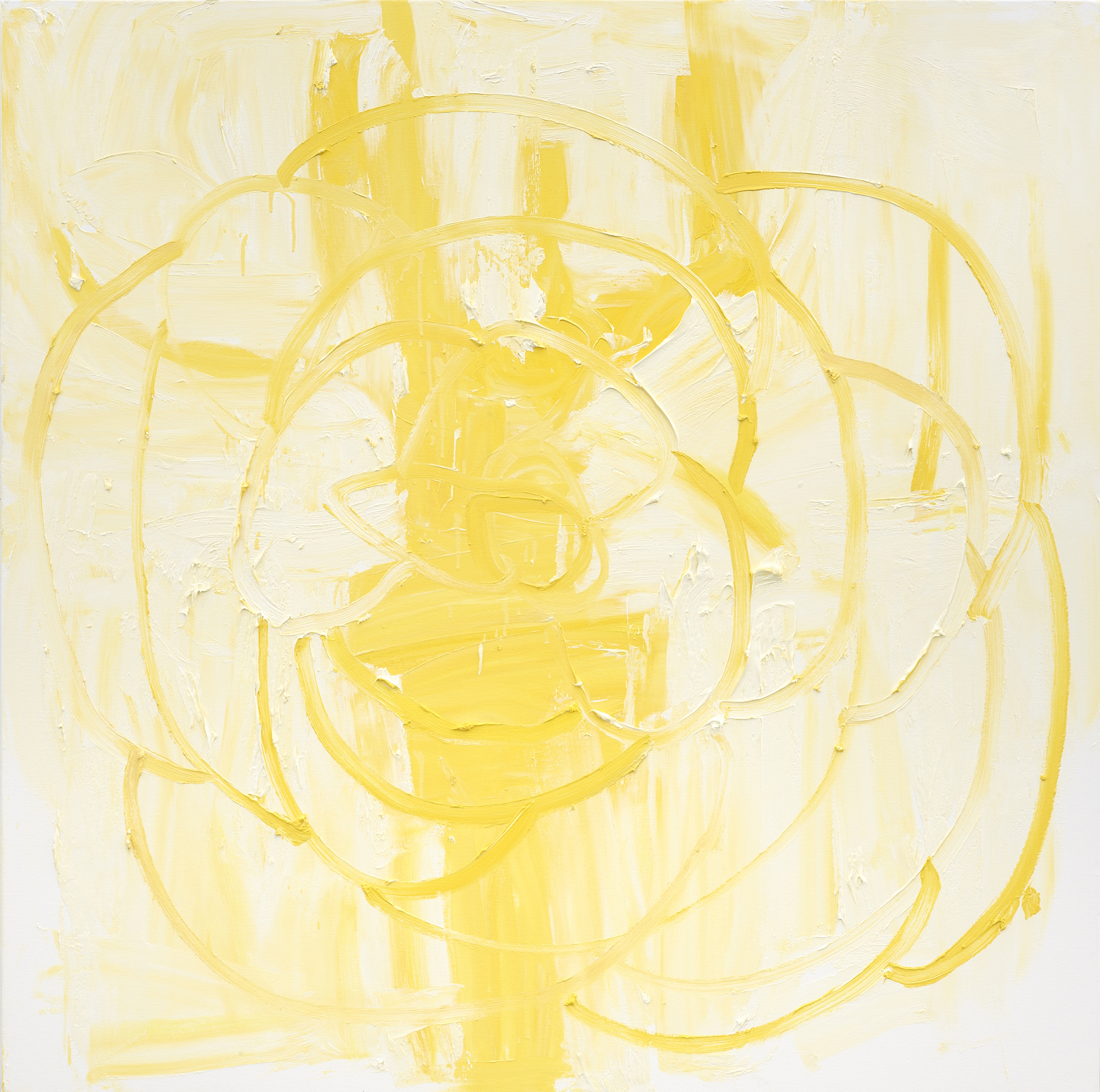 Language #2, 2019, oil on canvas, 48x48 in