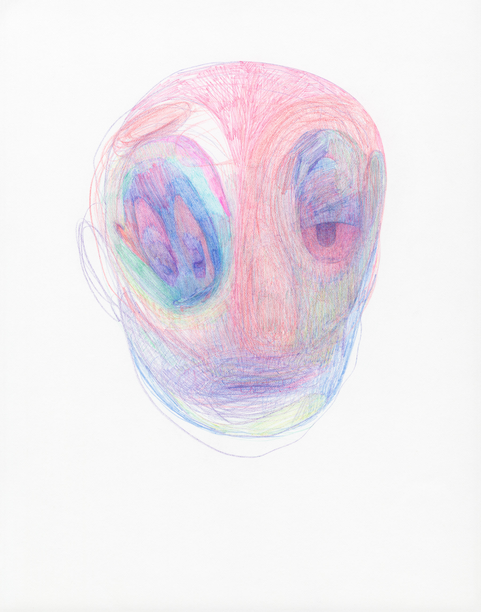 Shader Ball 14x11 colored pencil on paper 2018