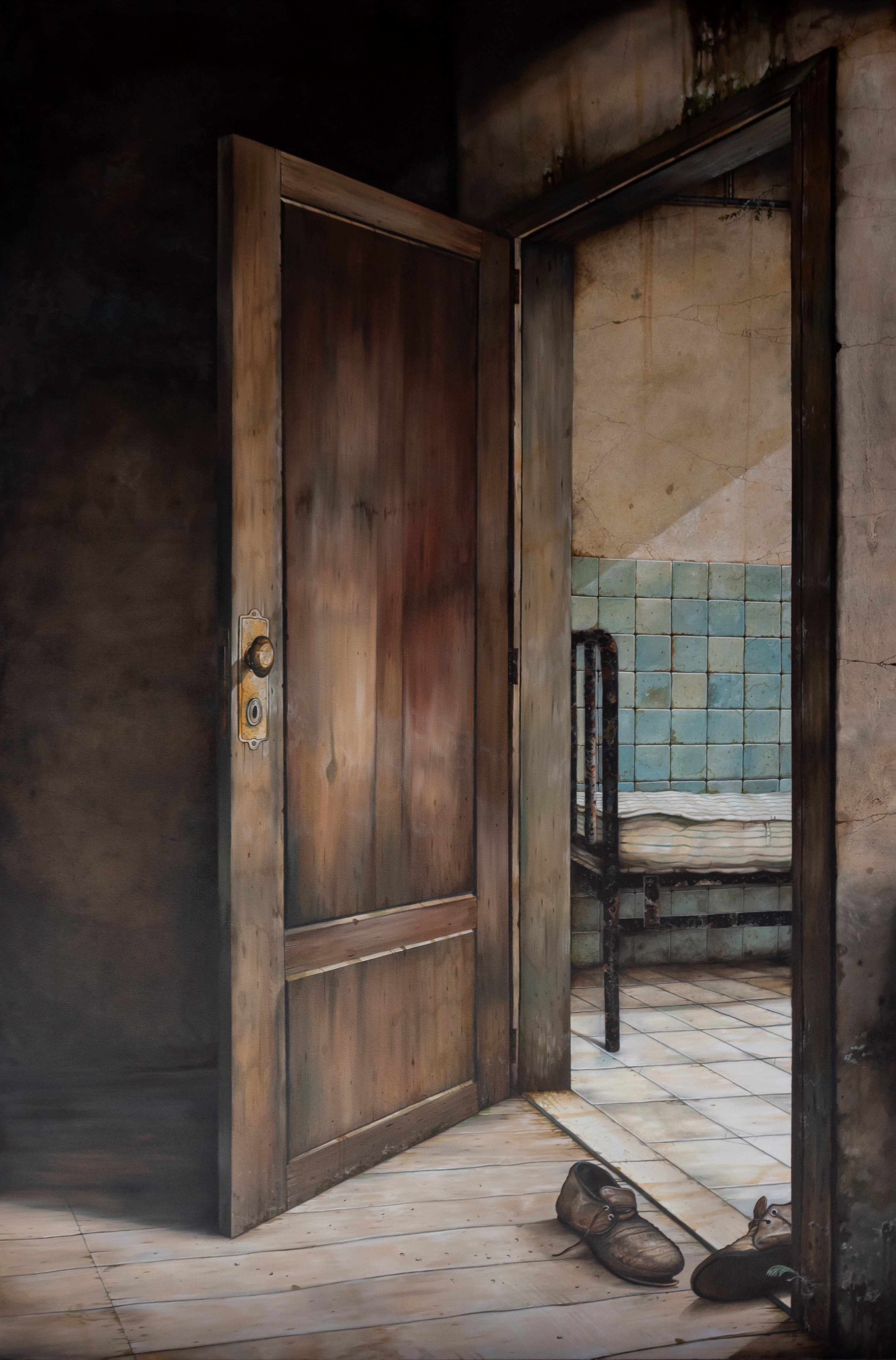 Tempo que ainda não é, 2021. Óleo sobre tela, 100 x 150 cm.