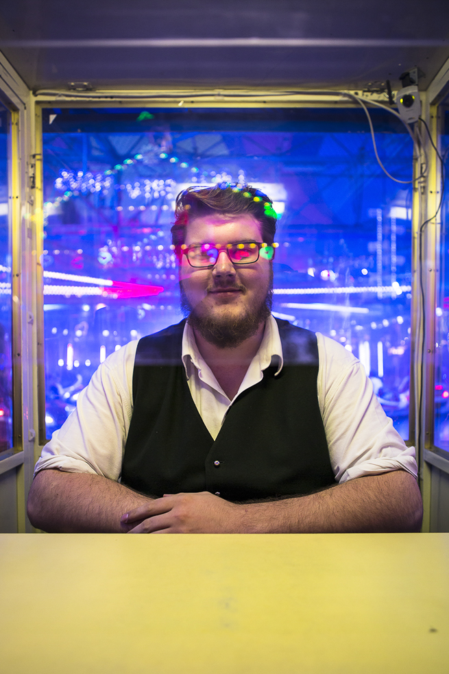 employee at Oktoberfest, 2014