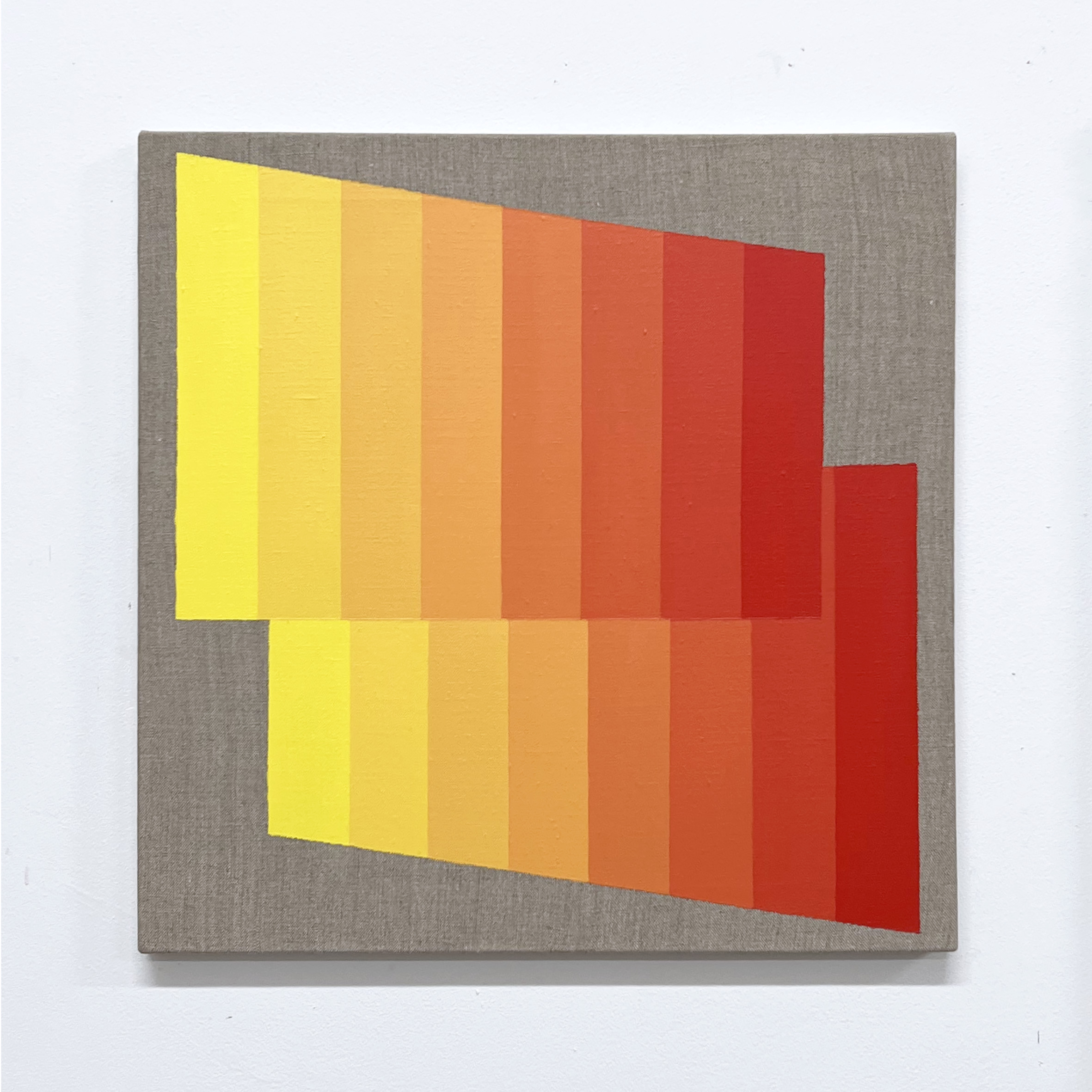 Machbands (chroma) IX, 40cm x 40cm, acrylic on linen