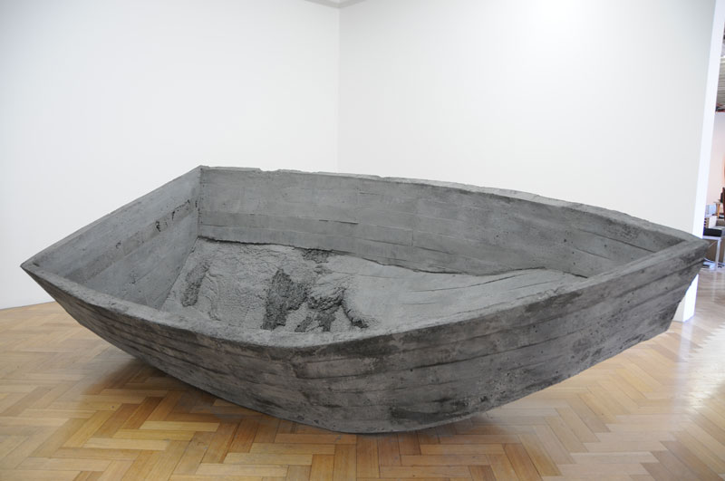 Untitled Project (Conceret Boat) 2011, Concrete, steel, with Ross Coulter & Alex Ippoliti (photo: Meredith Turnbull)