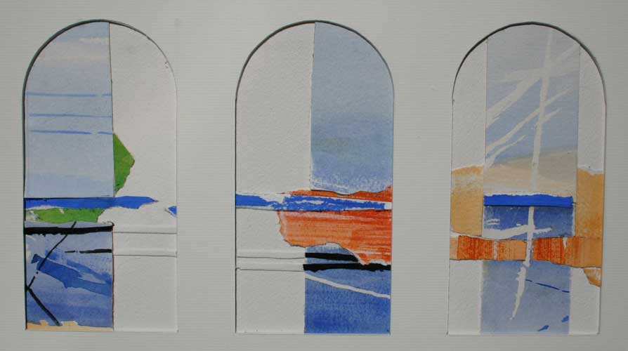 Maquette en papier des vitraux