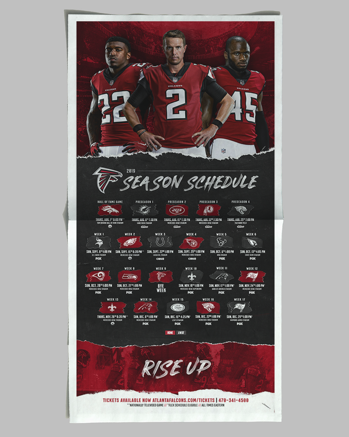 Atlanta Falcons 2019 uniforms schedule released