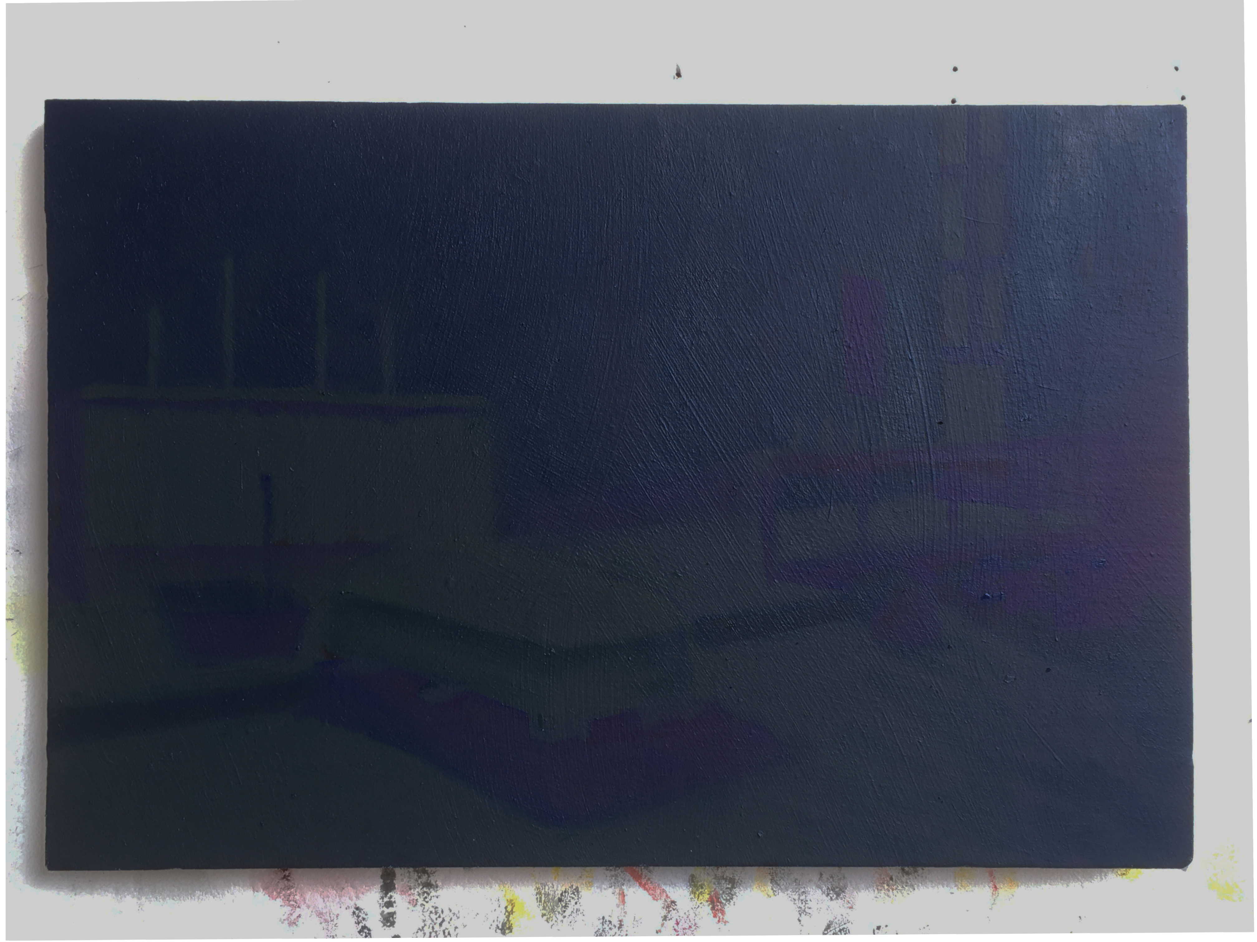 Funeral Casket, 2021, Oil on Canvas, 24x39cm