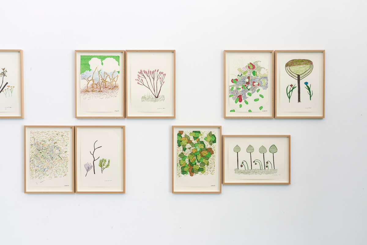 Kemang Wa Lehulere, ERF 1 - 18 (2019 - 2021) | ink on paper, 51 x 37 cm each (framed)