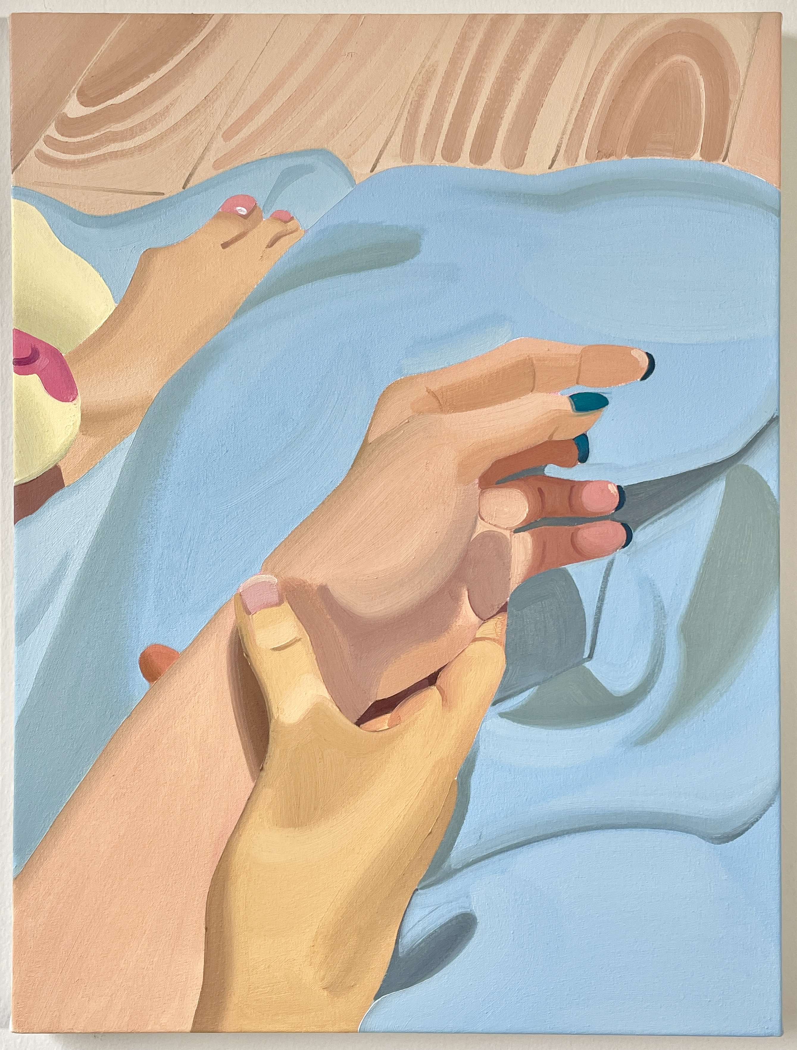 Hands, 24”x18”, Oil on canvas, 2022