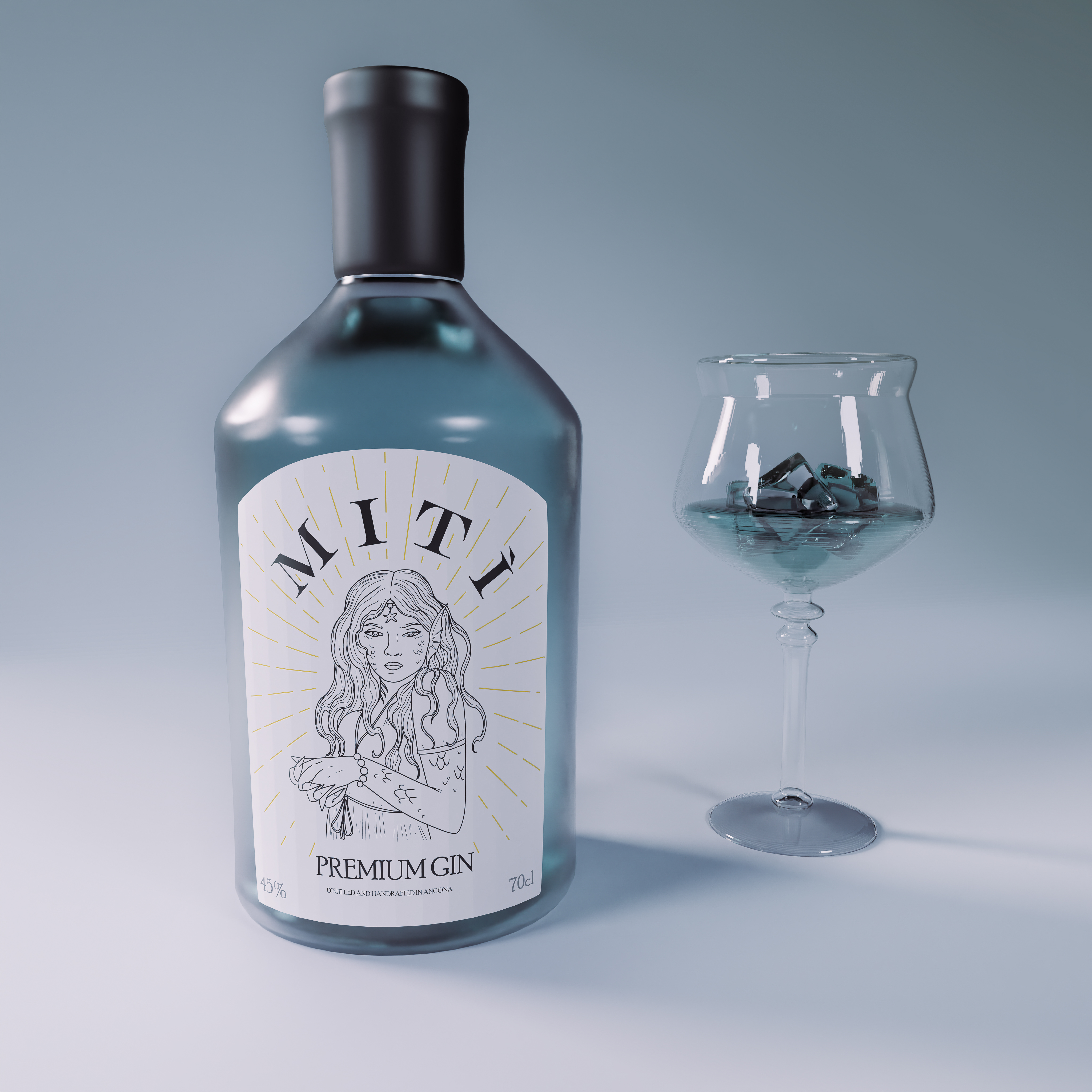 MITI - PREMIUM GIN BRANDING & PACKAGING