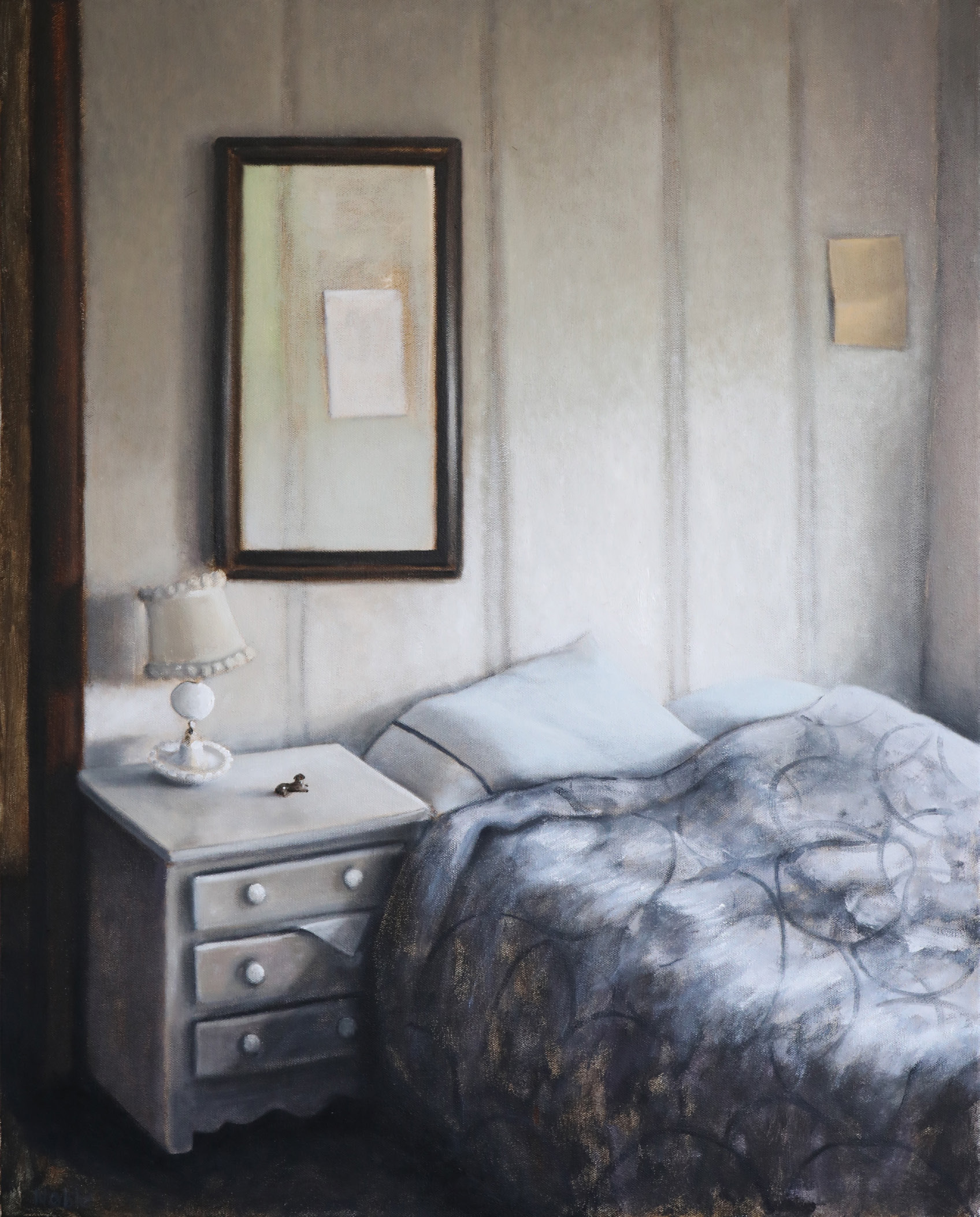 Dreamers in Black Mesa, 2018, oil on canvas, 30x24in.