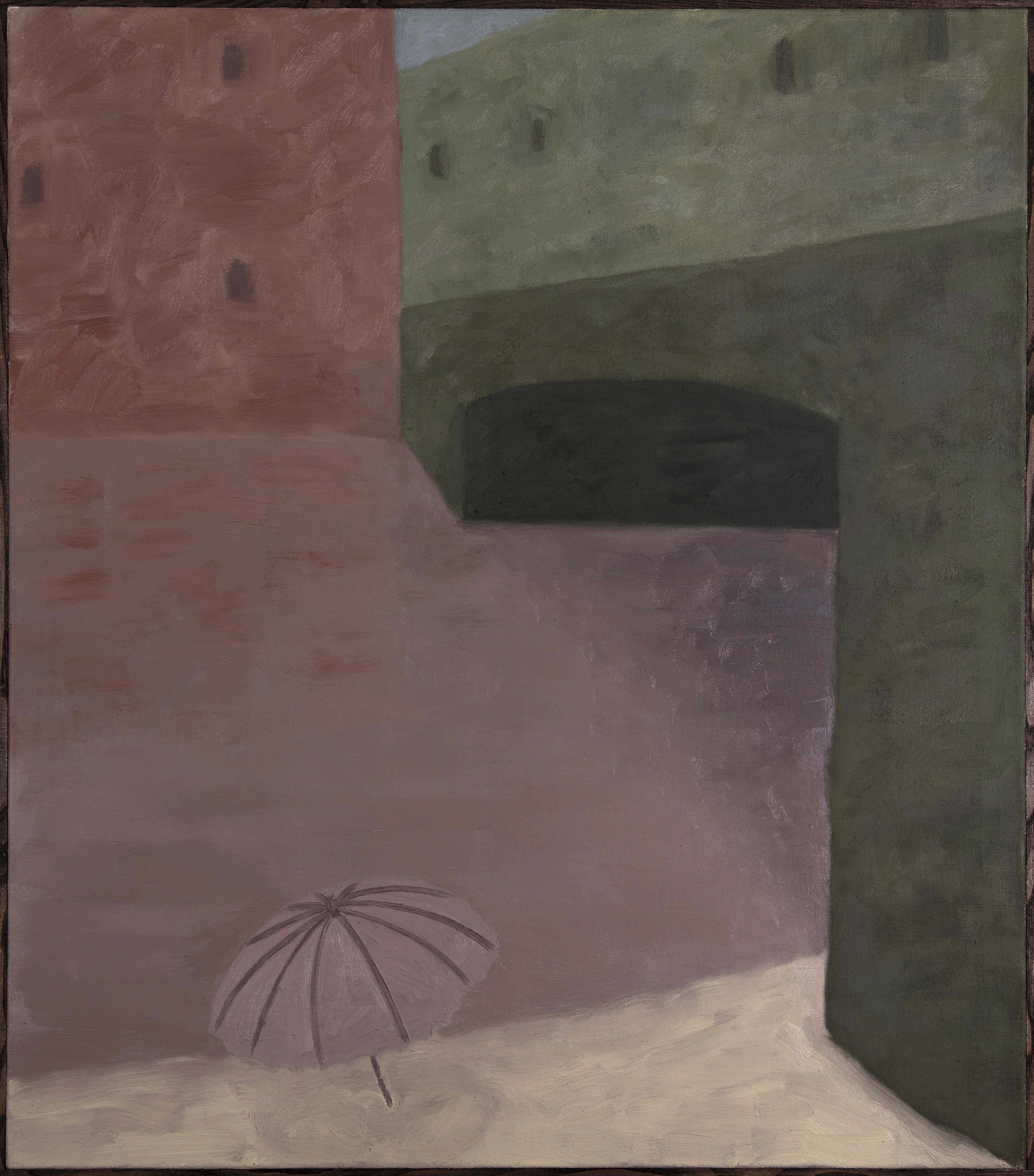 Nimeämätön (unnamed), 2020, oil and beeswax on linen, artist frame, 102 x 90 cm