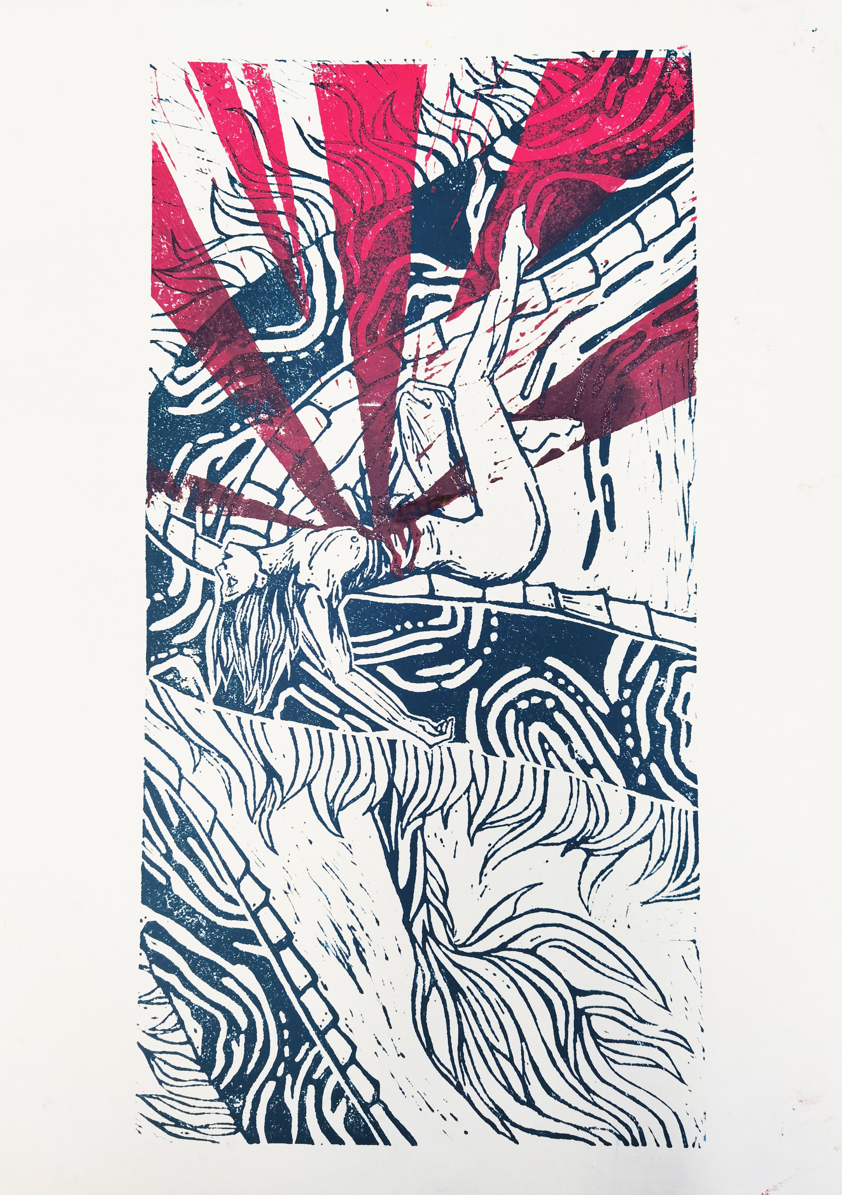 BREEDS OF EMPIRE, linocut print, 2021-2022