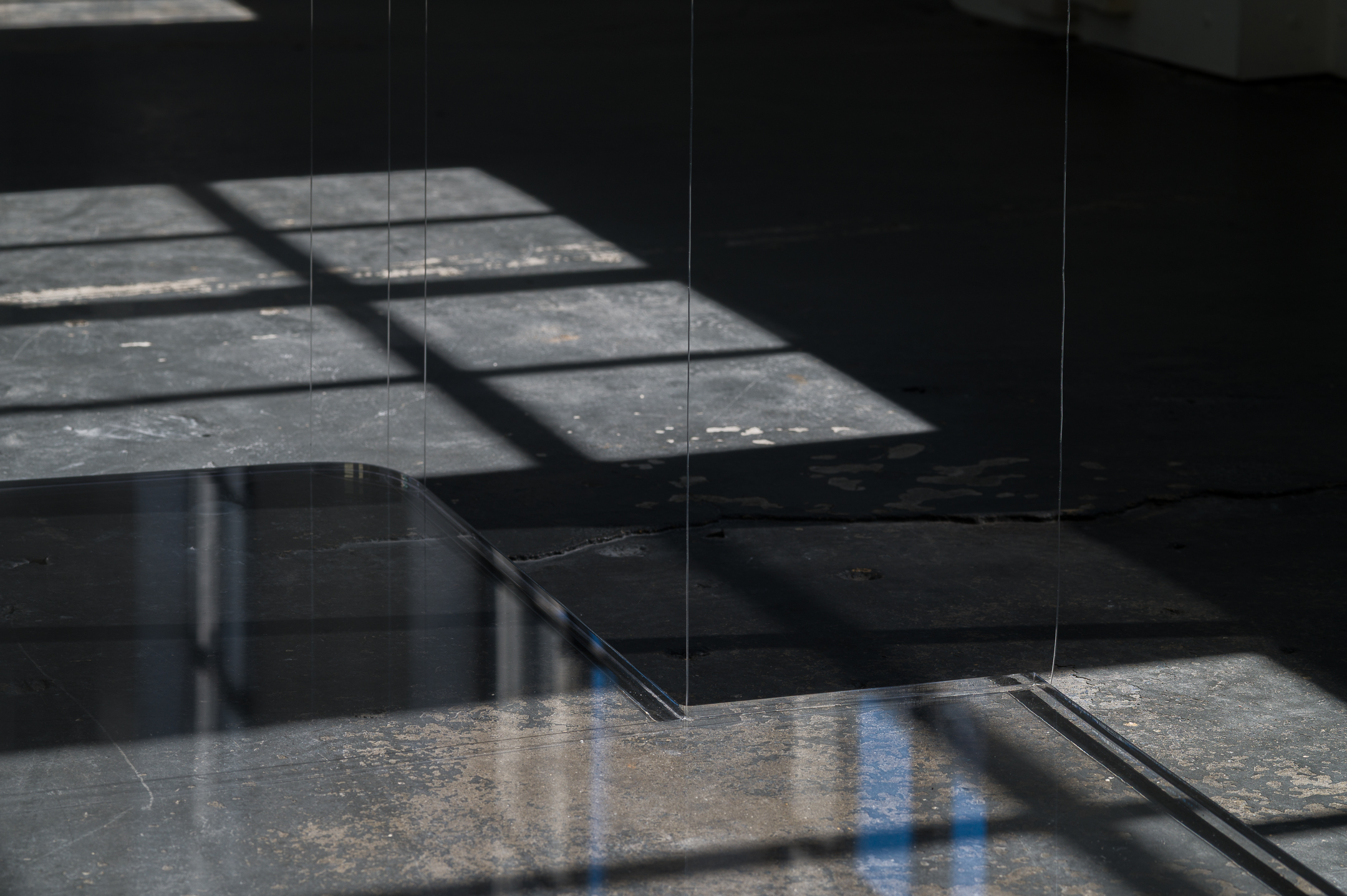 Column Schedule (Parts I-IV), 2025, Part III (detail), acrylic, aluminium, nylon, 3540 × 1650 × 725 mm, 3:59PM, 11 November 2025