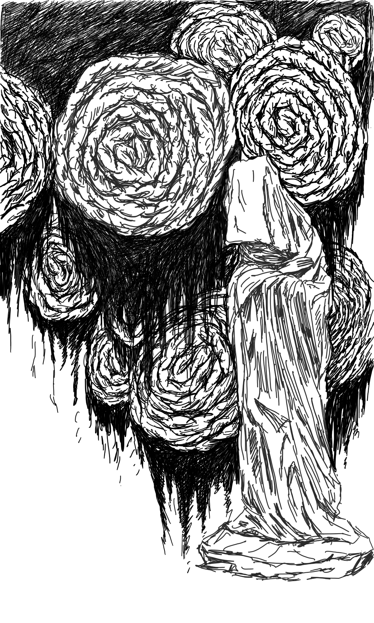 몇 웅큼의 덩어리_A few handful of mass_digital drawing_2020