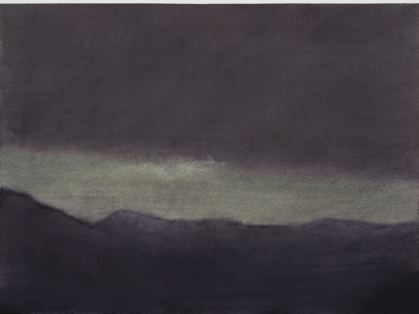 Lueur, couchantaquarelle sur papier28 x 38 cm, 2023