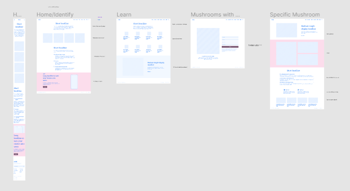 Second Draft Wireframes