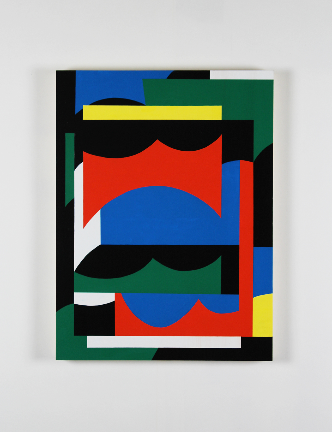 Organised Fun, 45x60cm, Acrylic on plywood panel, 2017