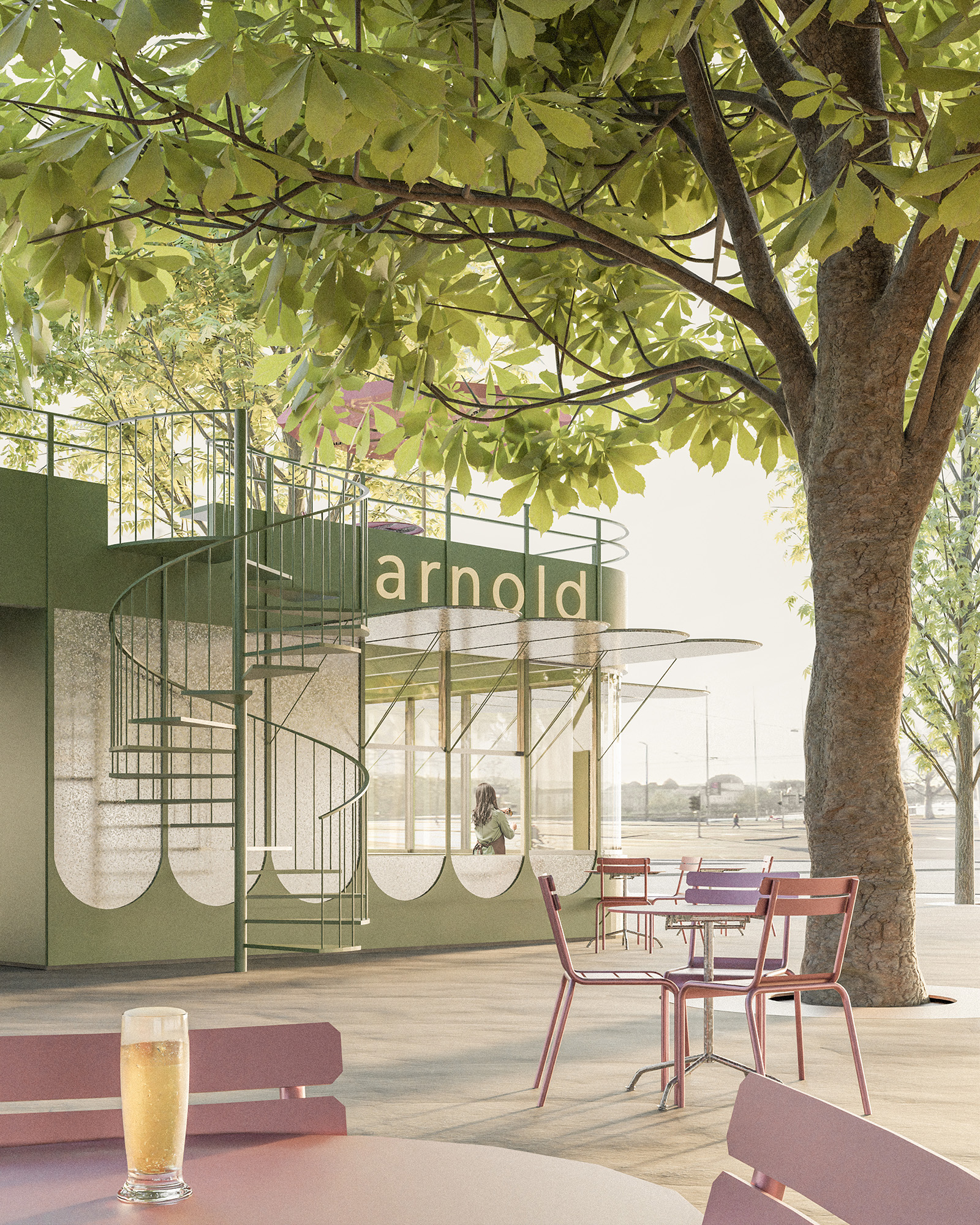 Kiosk Stadthausanlage, Bürkliplatz / Wettbewerb - Leonie Frommenwiler und Jeremiah Schwery 