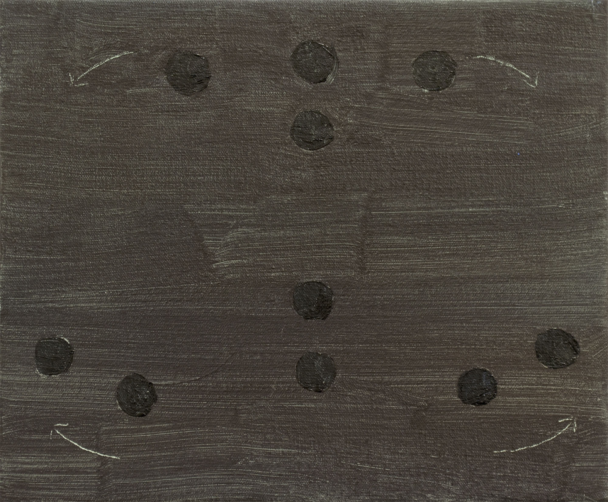 Instructions II, 2019. Oil on canvas, 30.48 x 25.4 cm