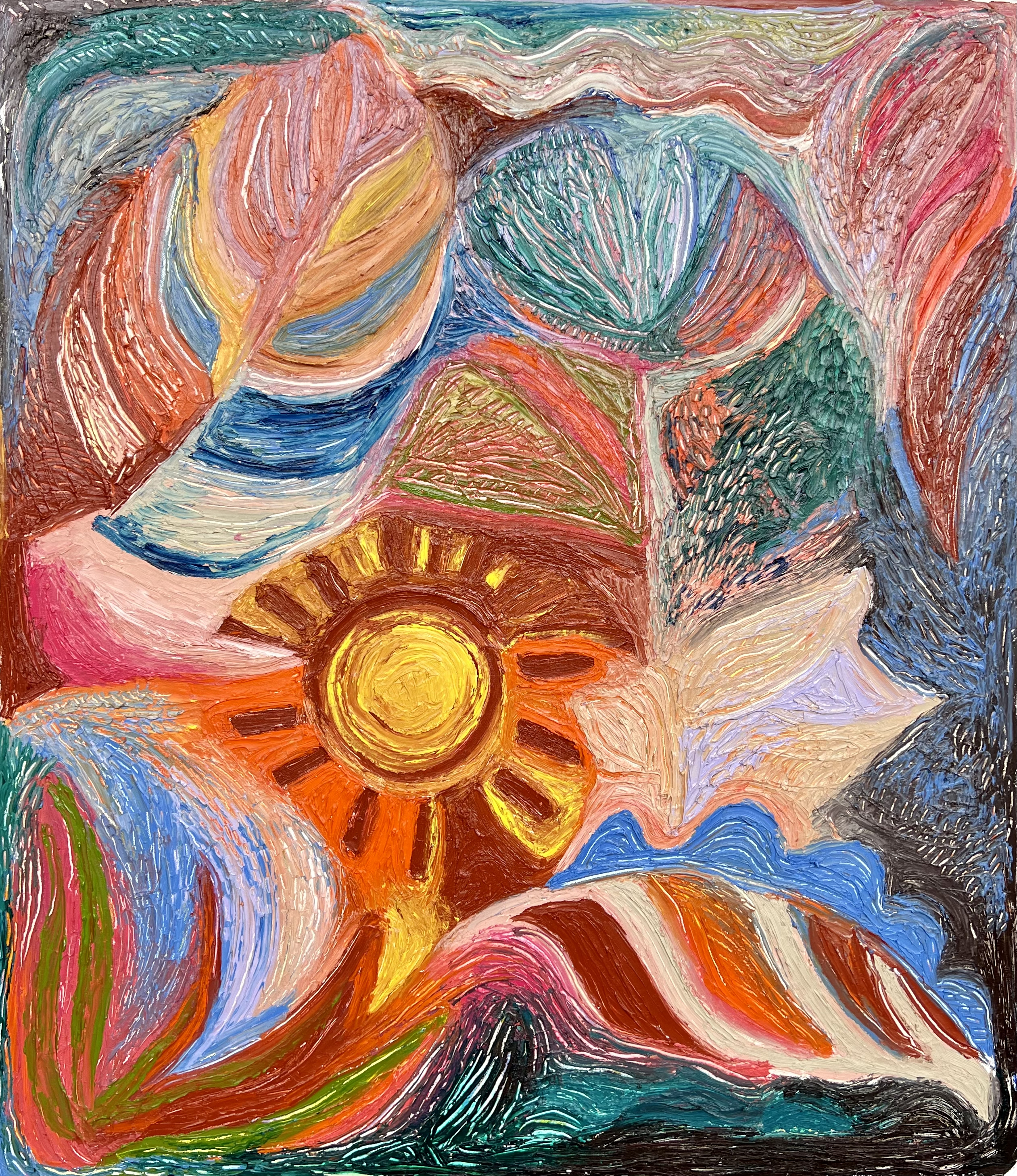 Jungle Beats, 2023. Oil on canvas. 110cm x 130cm