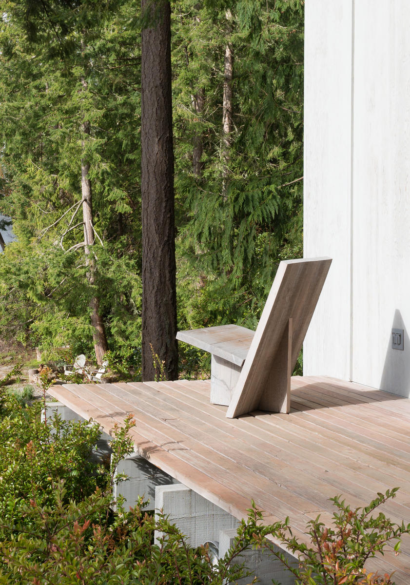 Jim Olson-designed chair at his Longbranch cabin