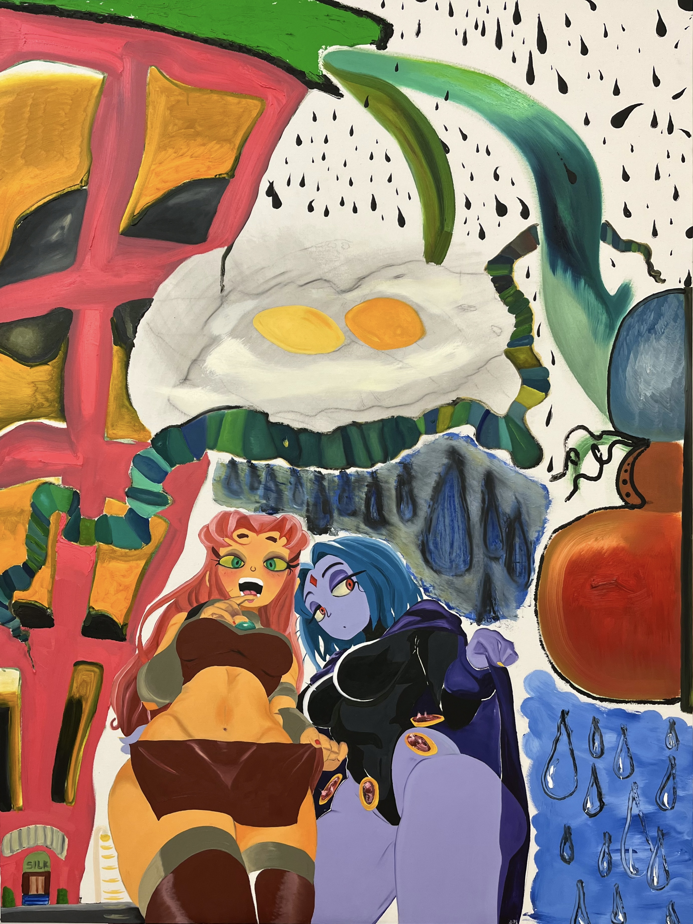 Genesis of Nothing, oil and wax medium on canvas, 2023.