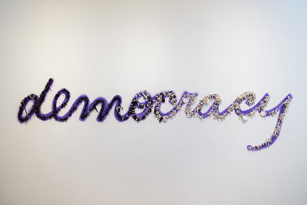 Janet Henry, "Democracy," 2017. Commissioned by NLE Curatorial Lab for the inaugural Southeast Queens Biennial: A Locus of Moving Points