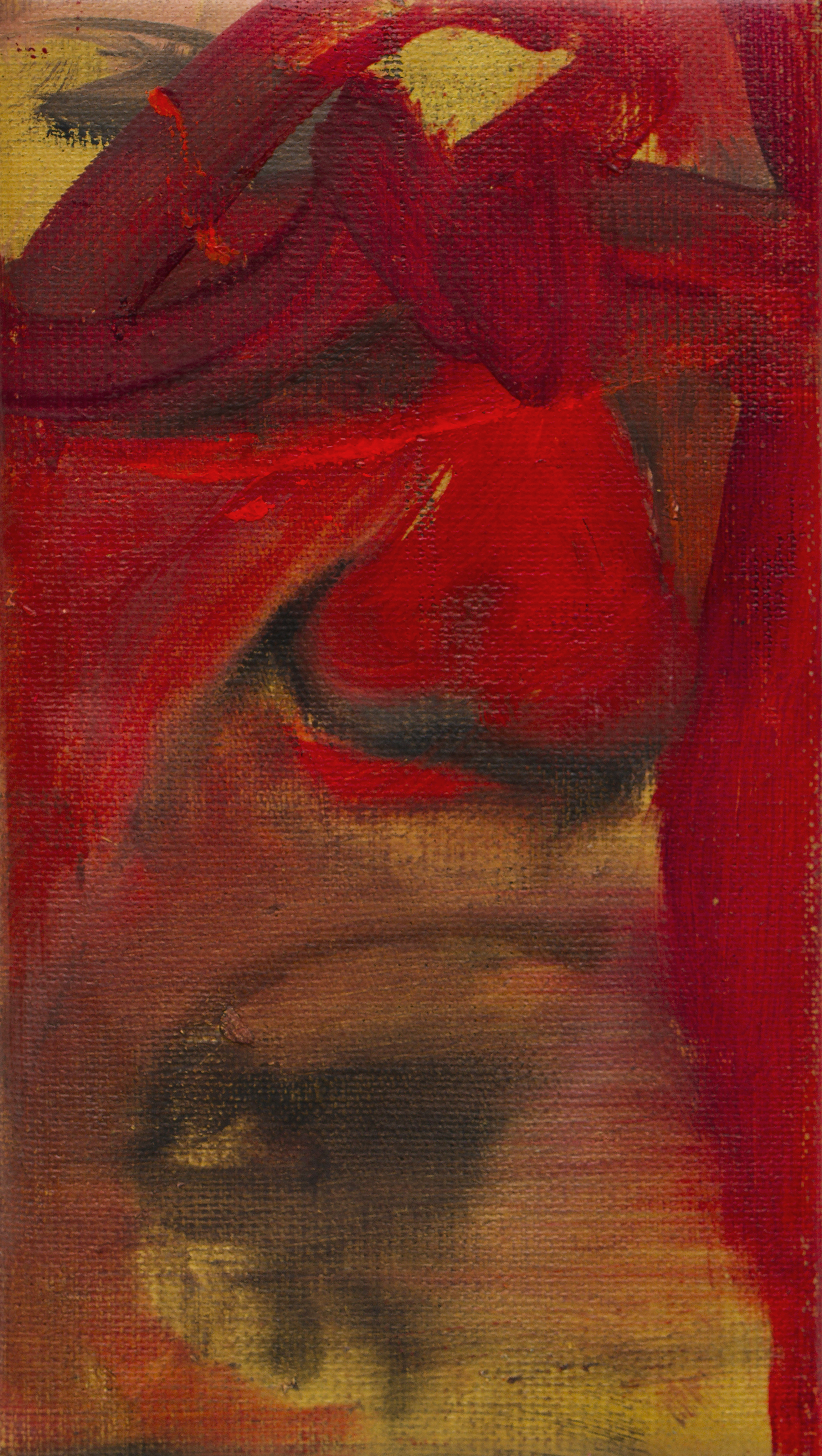 ALMOST GONE, 2023, huile sur toile, 18x10cm