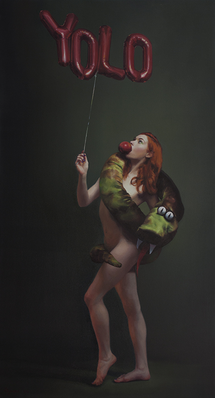 'YOLO'. Oil on canvas