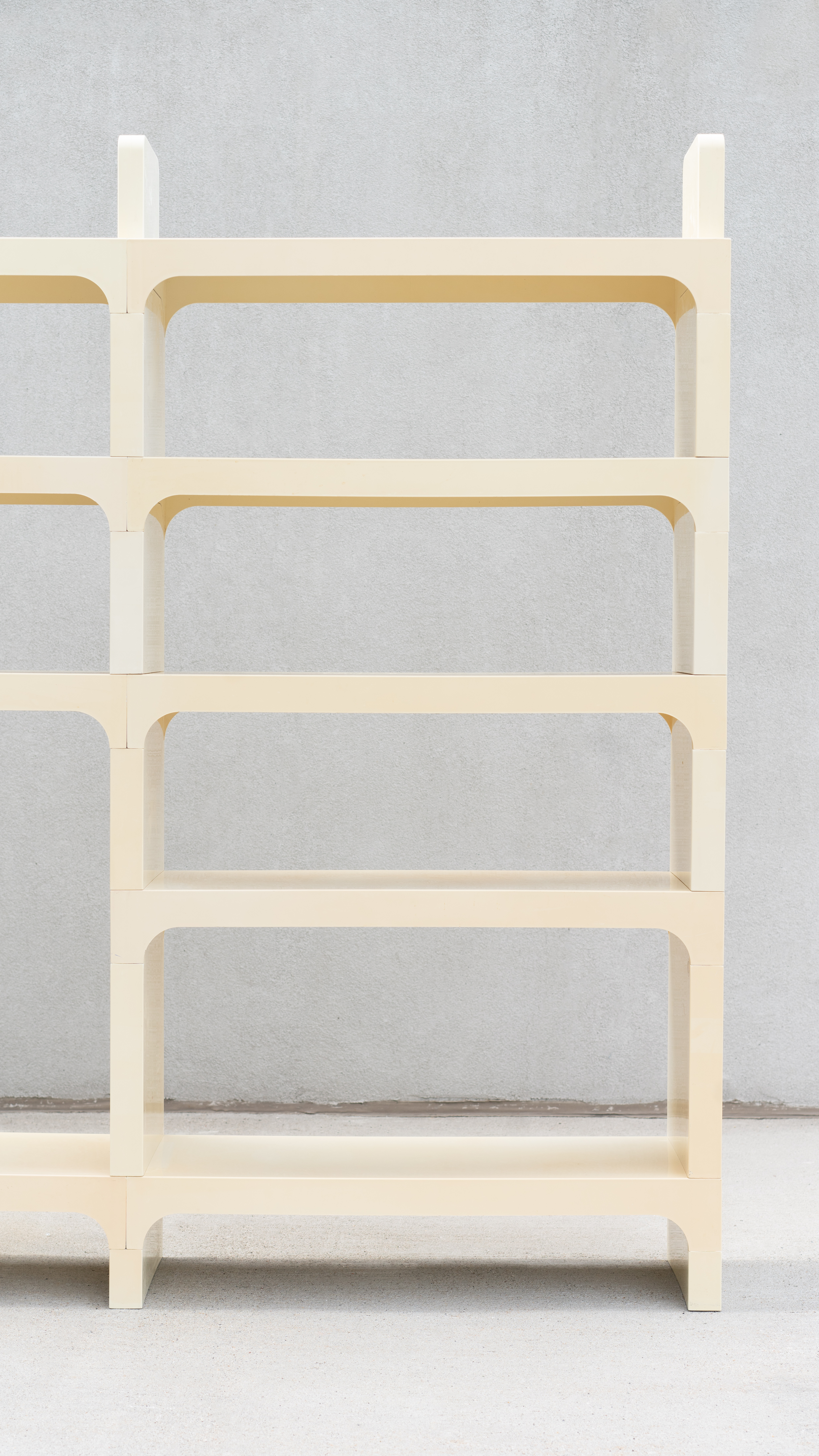 SWEETERFAT KARTELL MODULAR SHELVING SYSTEM OLAF VON BOHR, 1970S SPACE AGE KARTELL PLASTIC SHELF MODULAR RARE