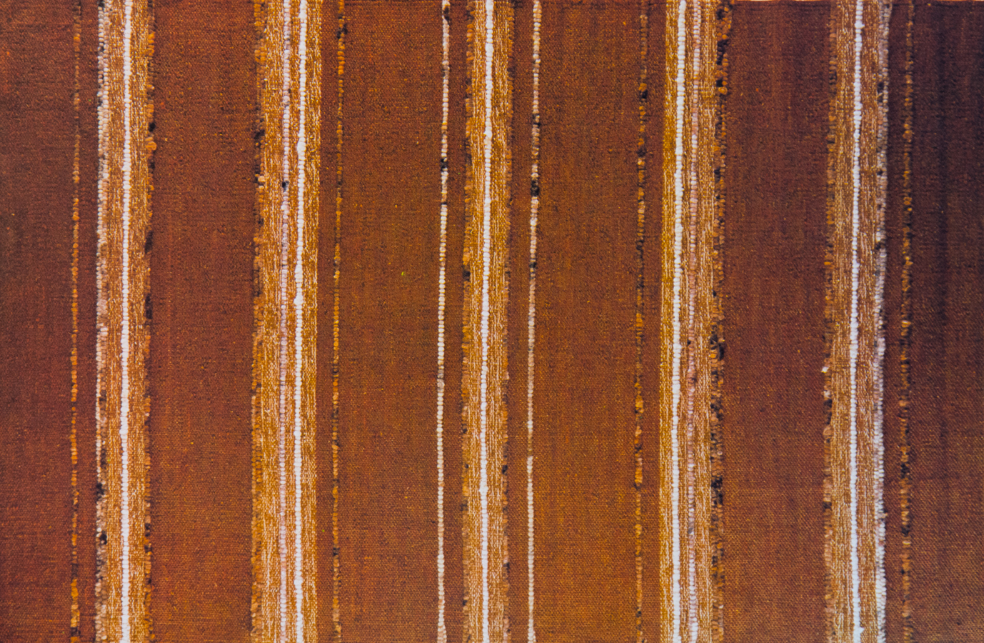 Handwoven wool rug. Serial production. 1980's