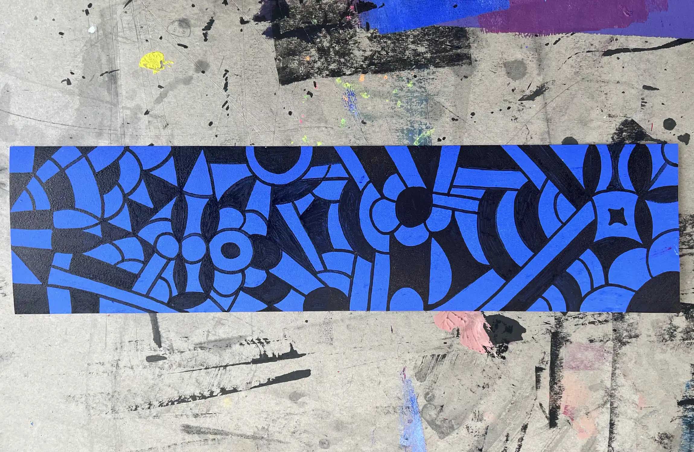Abstrakt Blue
