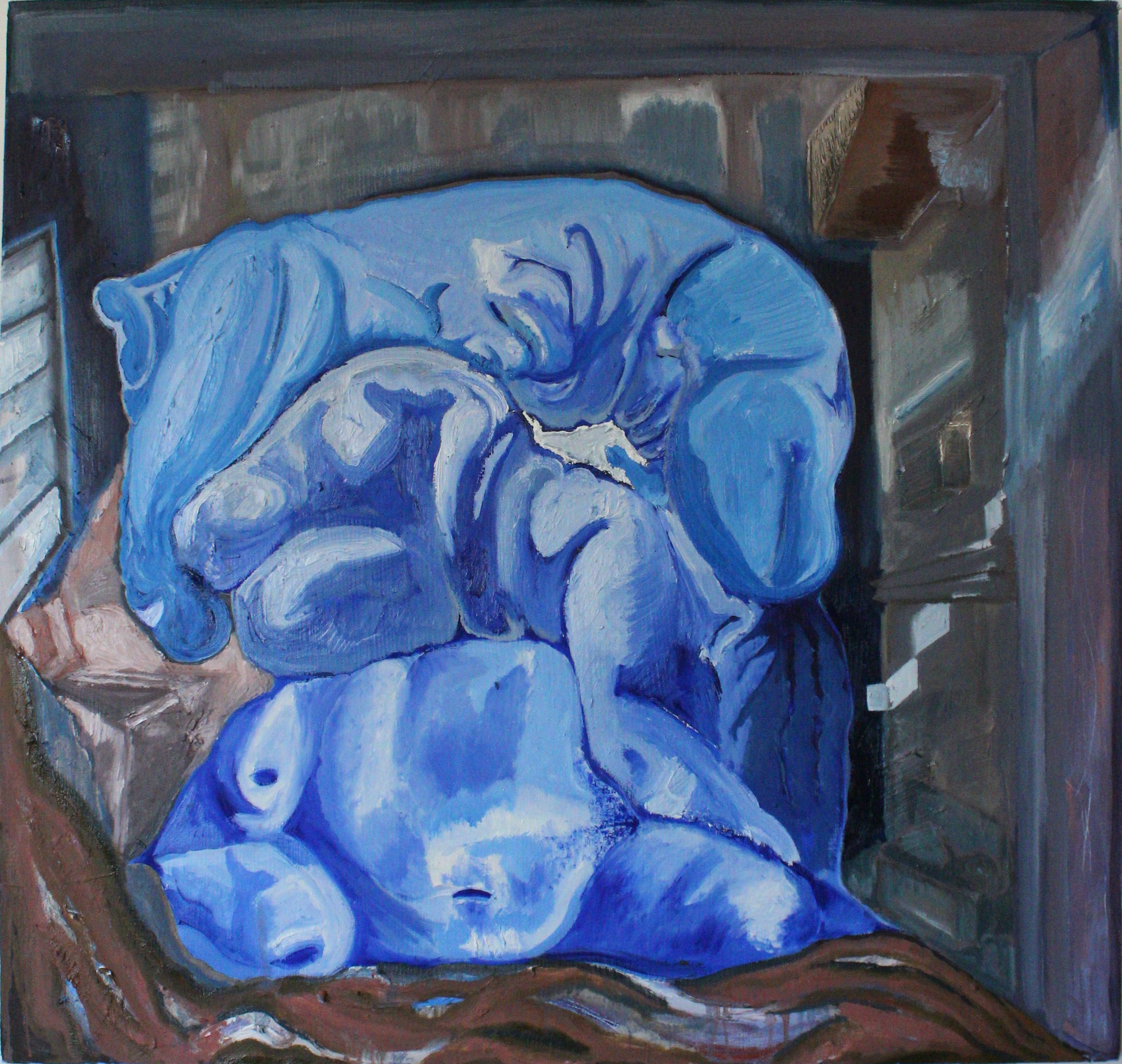 "Thick, Fleshy, Heavy", 40"x40", 2021