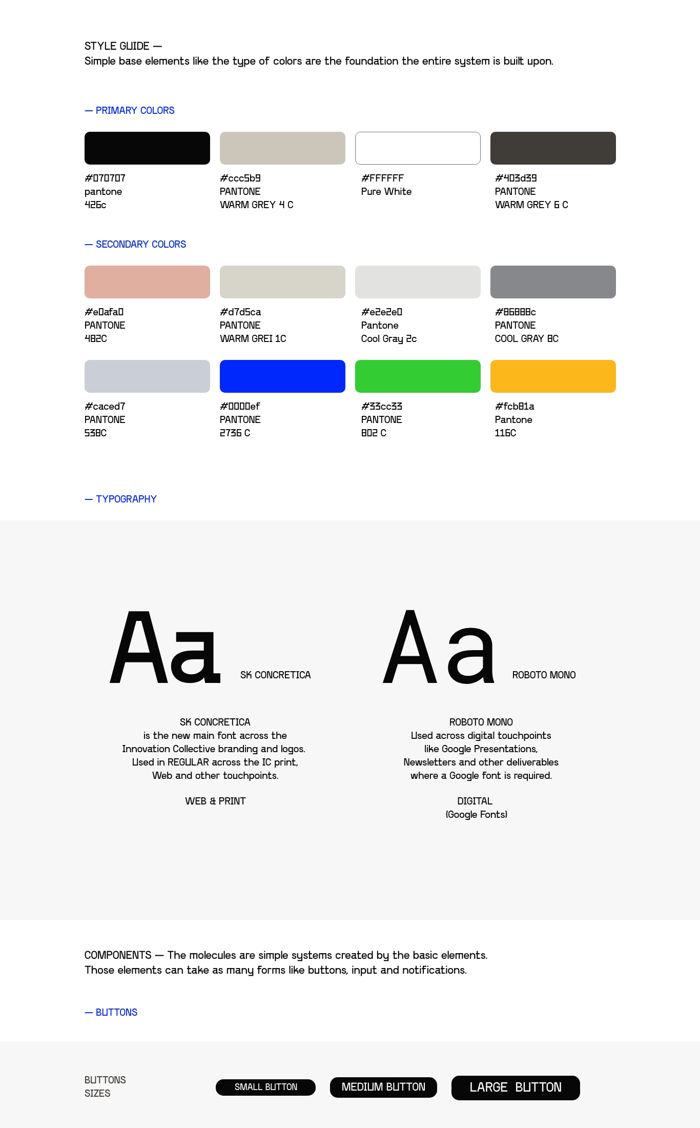 Innovation Collective UI Design System