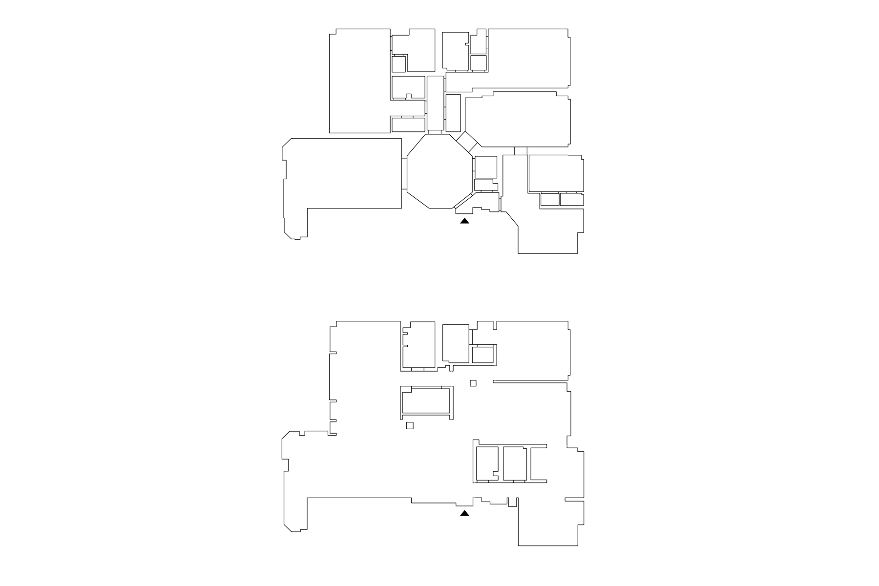 ● Existing (top) and Proposed (bottom) plans / Fifth Ave Apartment / Davies Toews / Role: Project Manager / New York, NY (2016-18)